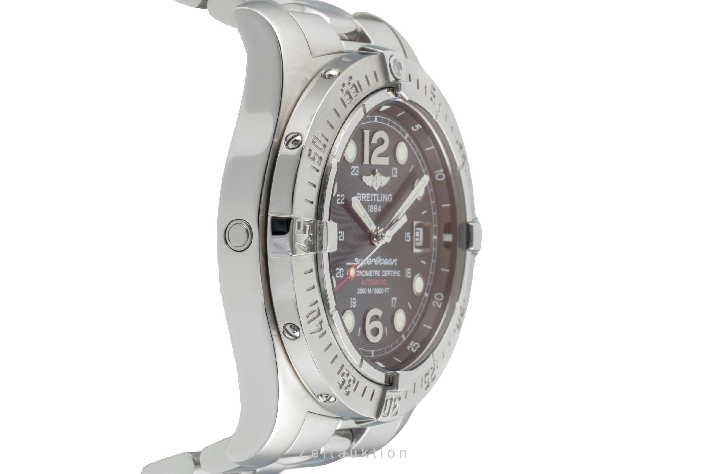 Breitling Superocean acero automático reloj para caballeros A17390  [2601666]