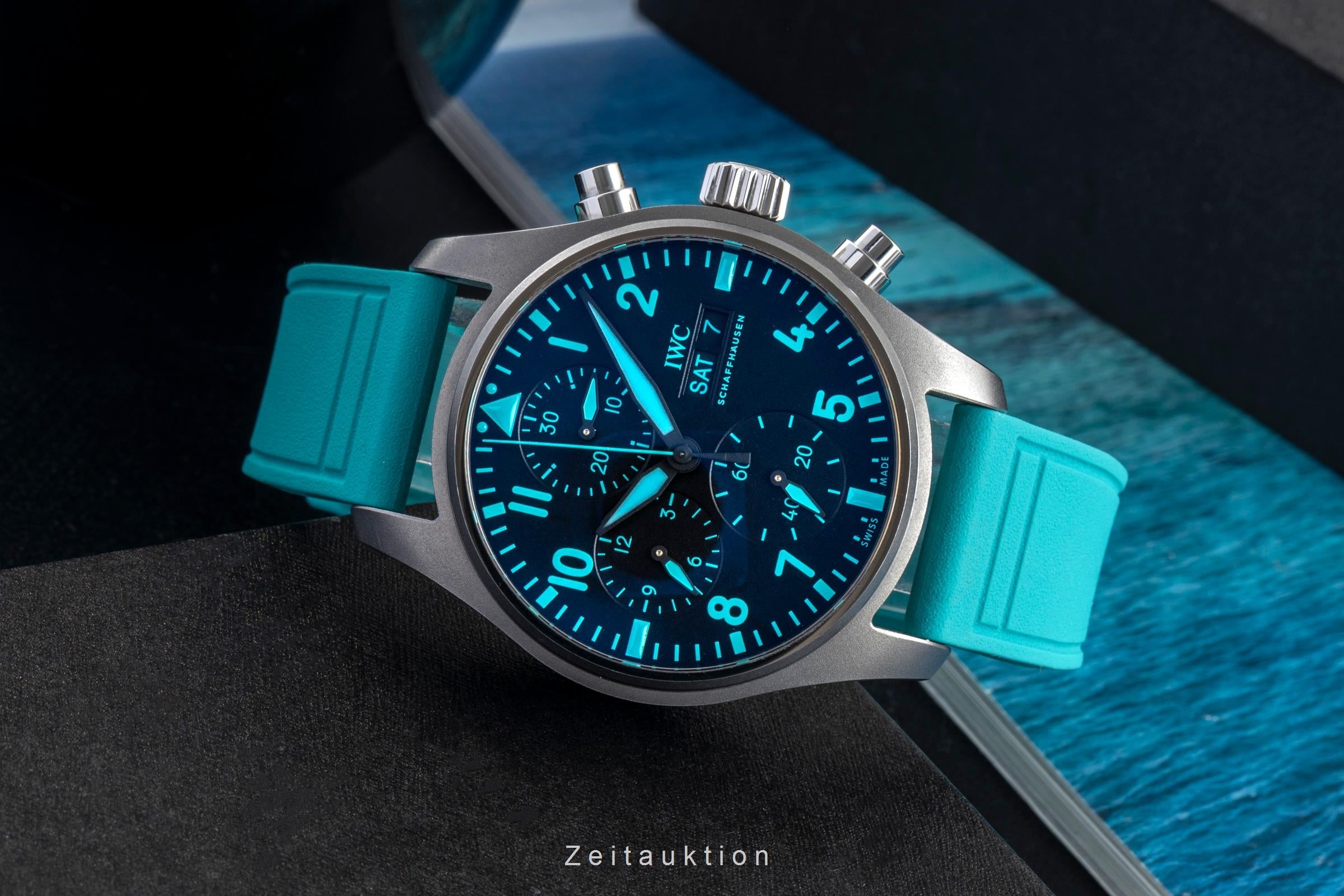 IWC Fliegerchronograph chronograph titanium automatic men's watch IW388108 LP: 9000EUR  [2601668]