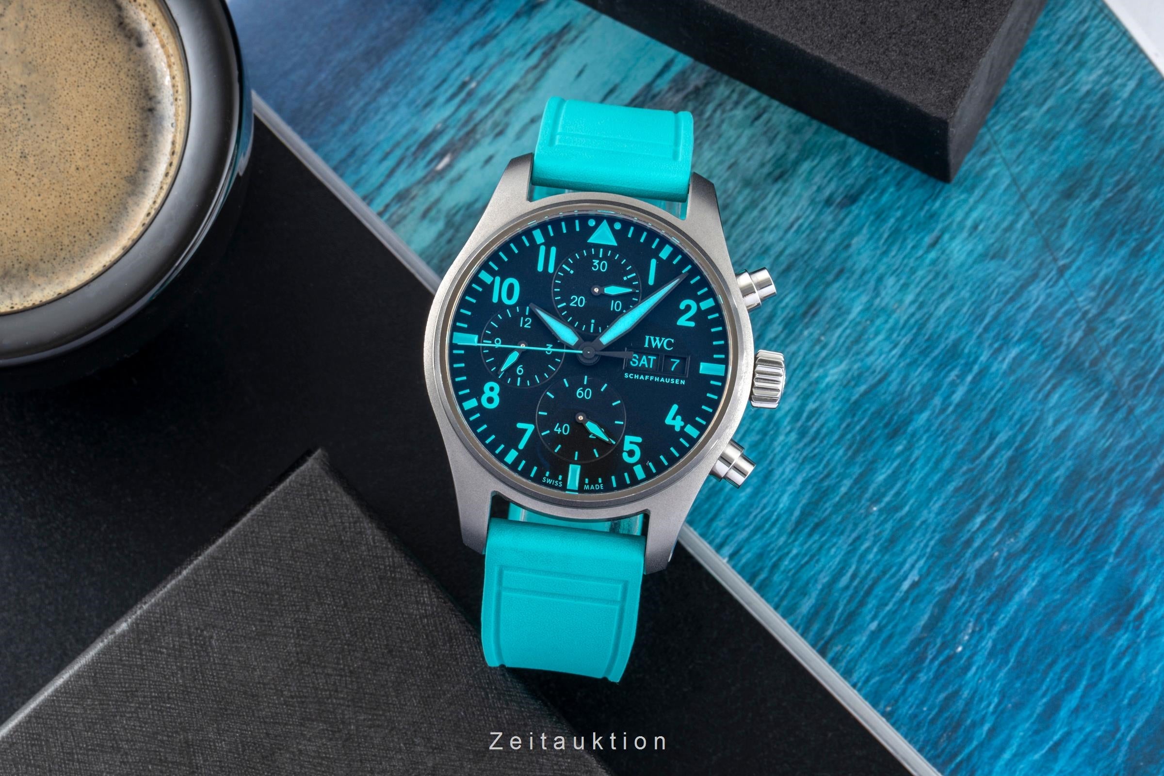 IWC Fliegerchronograph chronograph titanium automatic men's watch IW388108 LP: 9000EUR  [2601668]