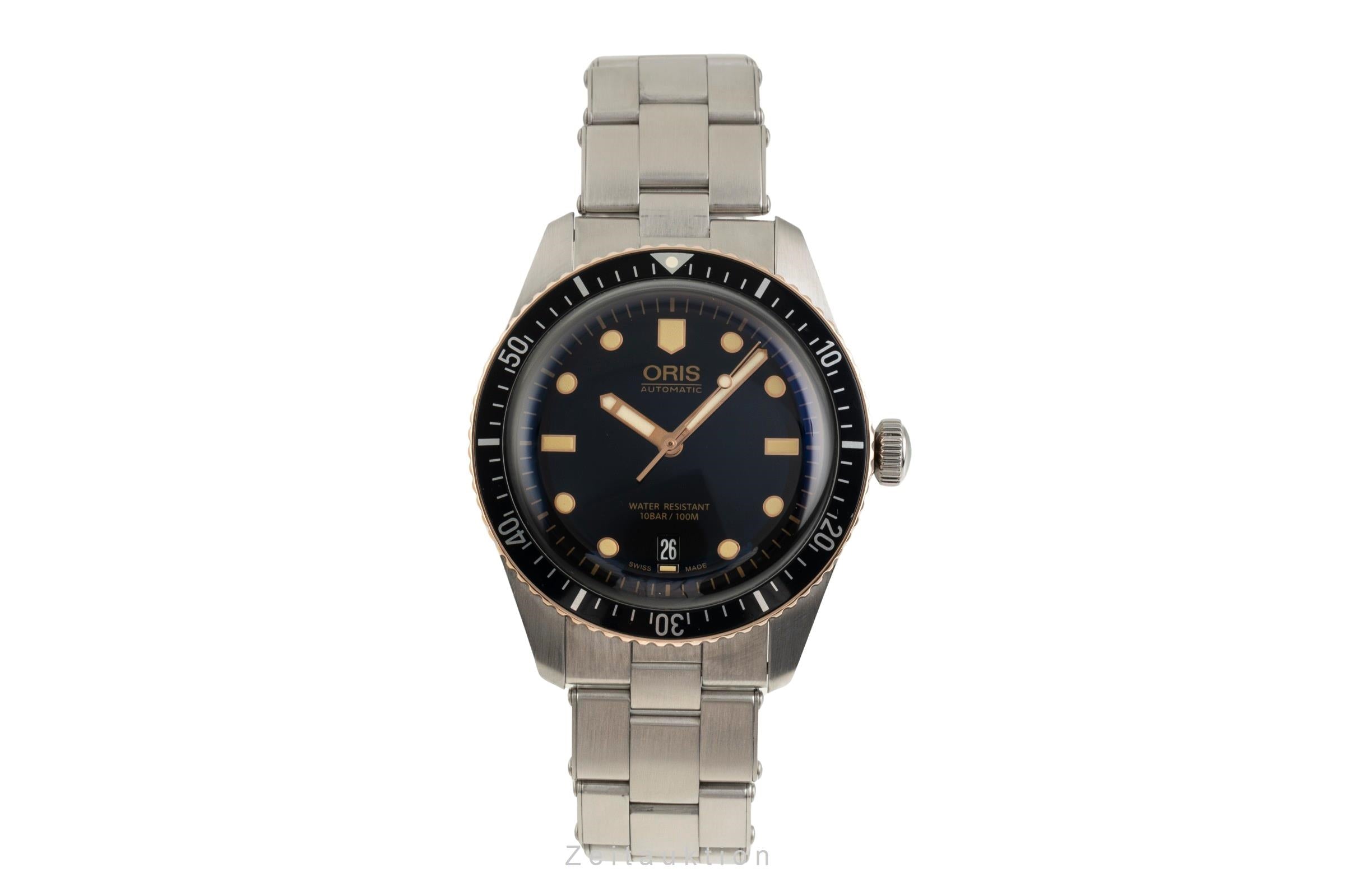 Oris Divers Sixty-Five Stahl/Bronze Automatik Ref 01 733 7707 4354 Box & Papiere [2601671]