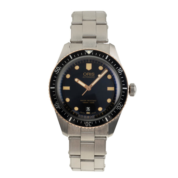 Oris Divers Sixty-Five Stahl/Bronze Automatik Ref 01 733 7707 4354 Box & Papiere [2601671]