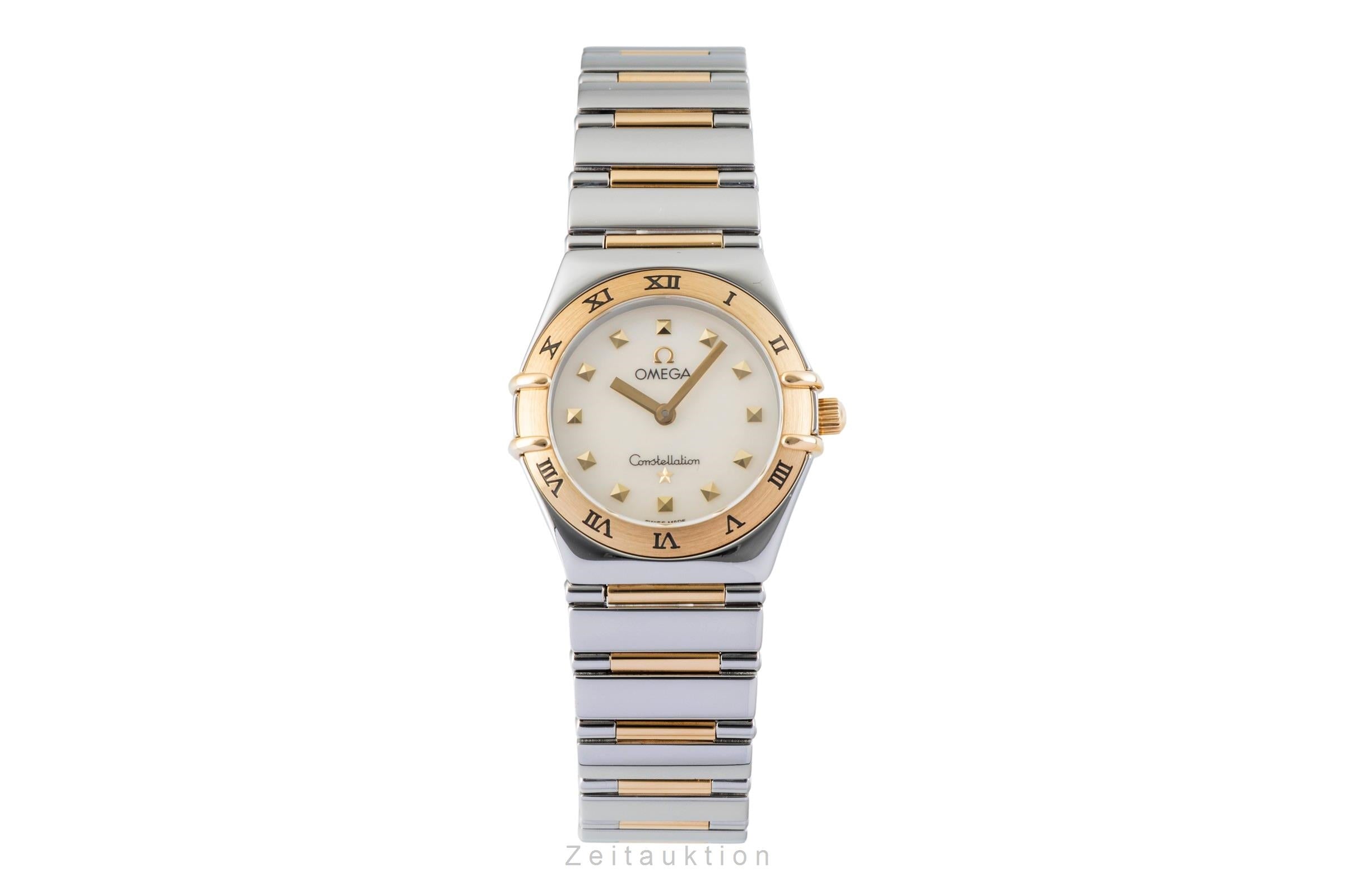 Omega Constellation Stahl / Gold Quarz MOP Dial Damen Ref. 1371.71.00 Klassiker [2601672]