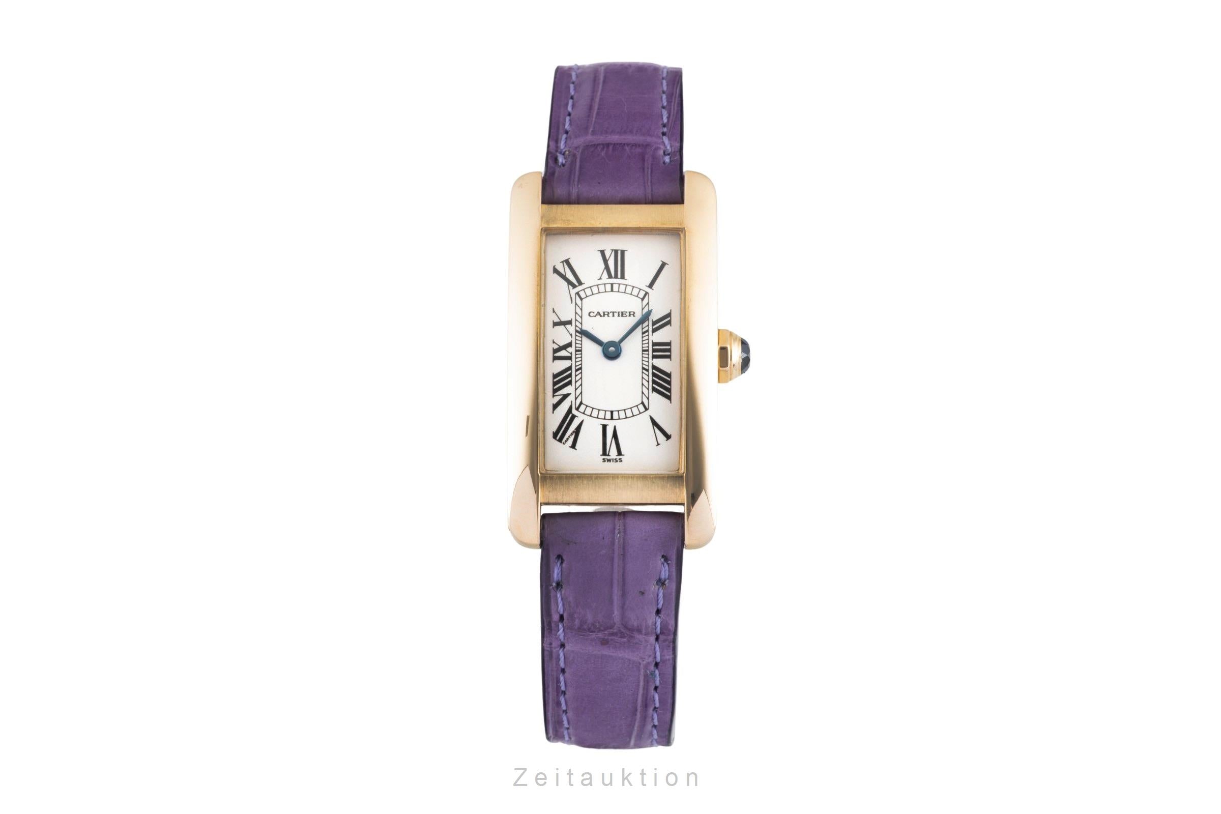 Cartier Tank Américaine 18 ct gold quartz women's watch W2601556  [2601676]
