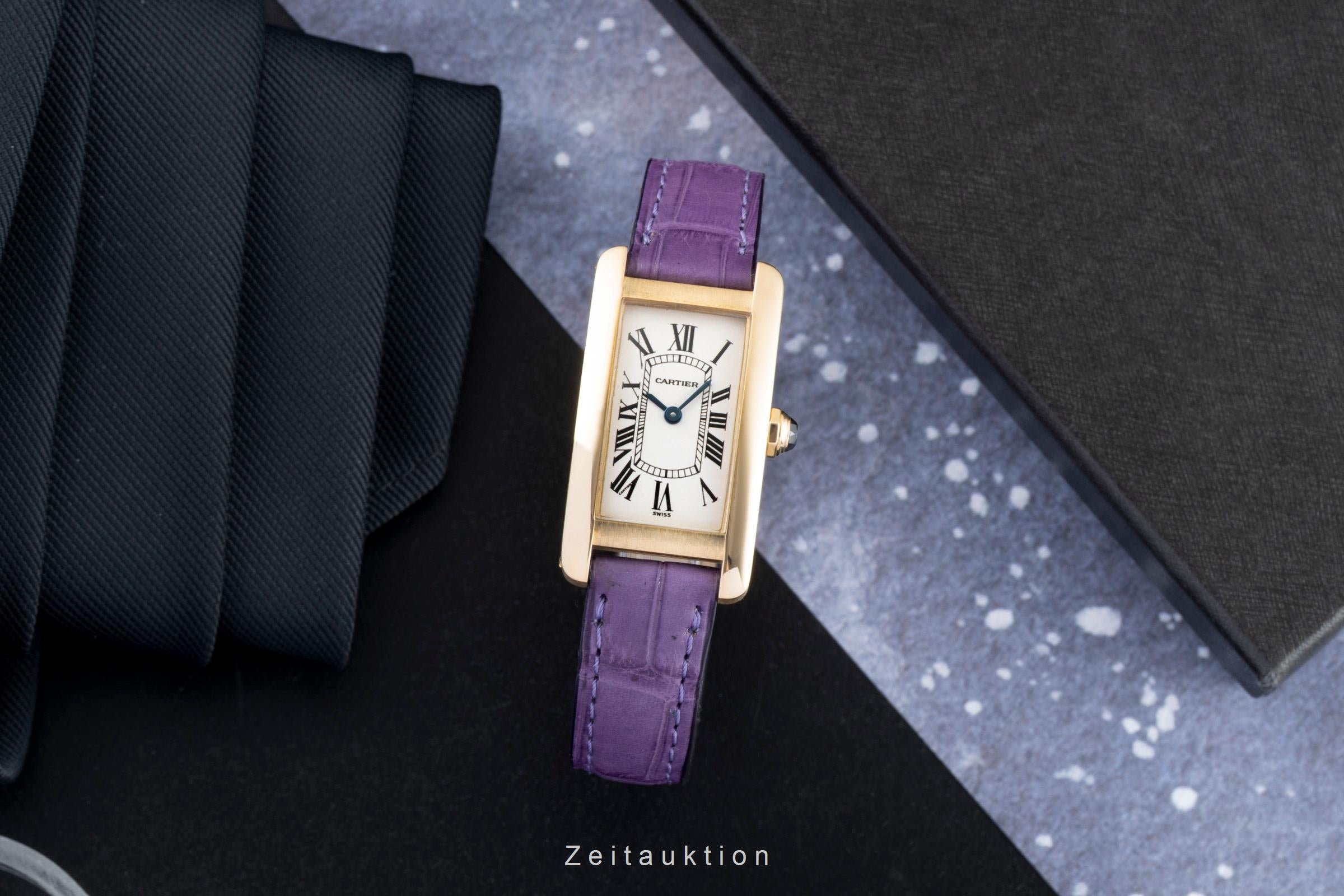 Cartier Tank Américaine 18 ct gold quartz women's watch W2601556  [2601676]