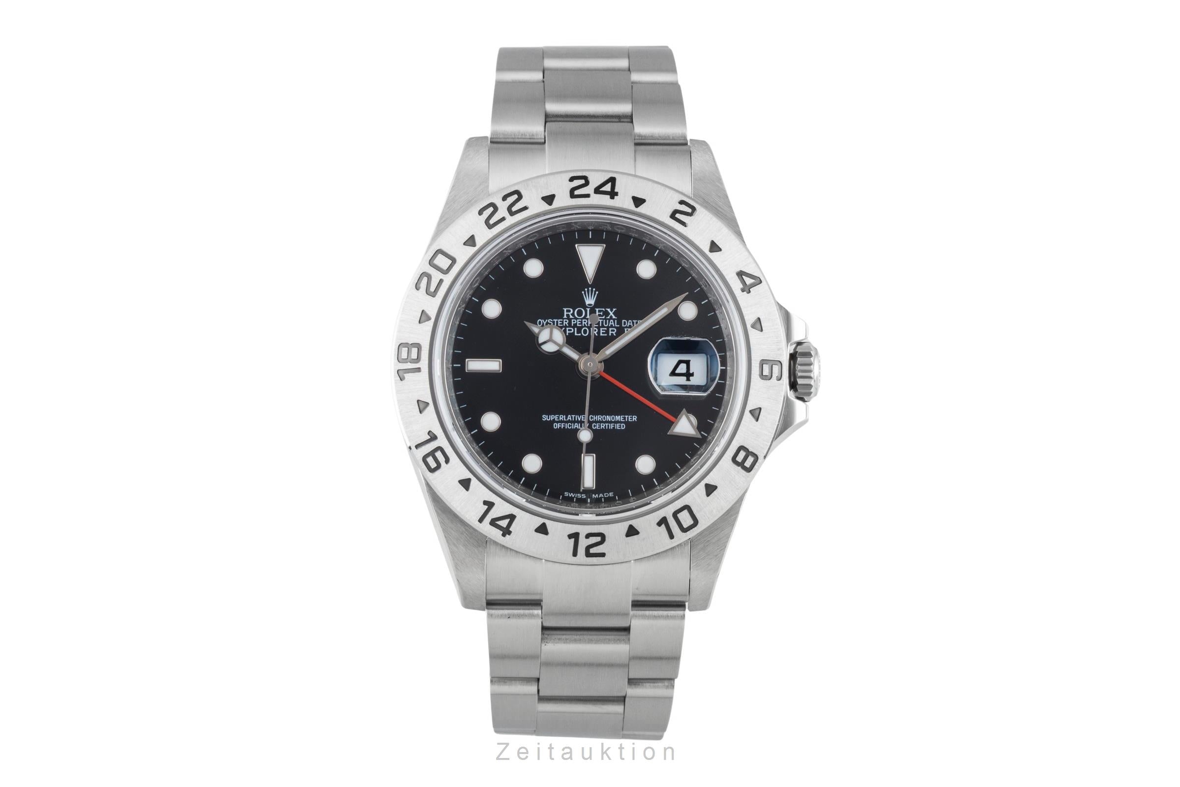 Rolex Explorer II Black Dial Edelstahl Automatik Ref. 16570 B&P 2011 LC 100 [2601681]