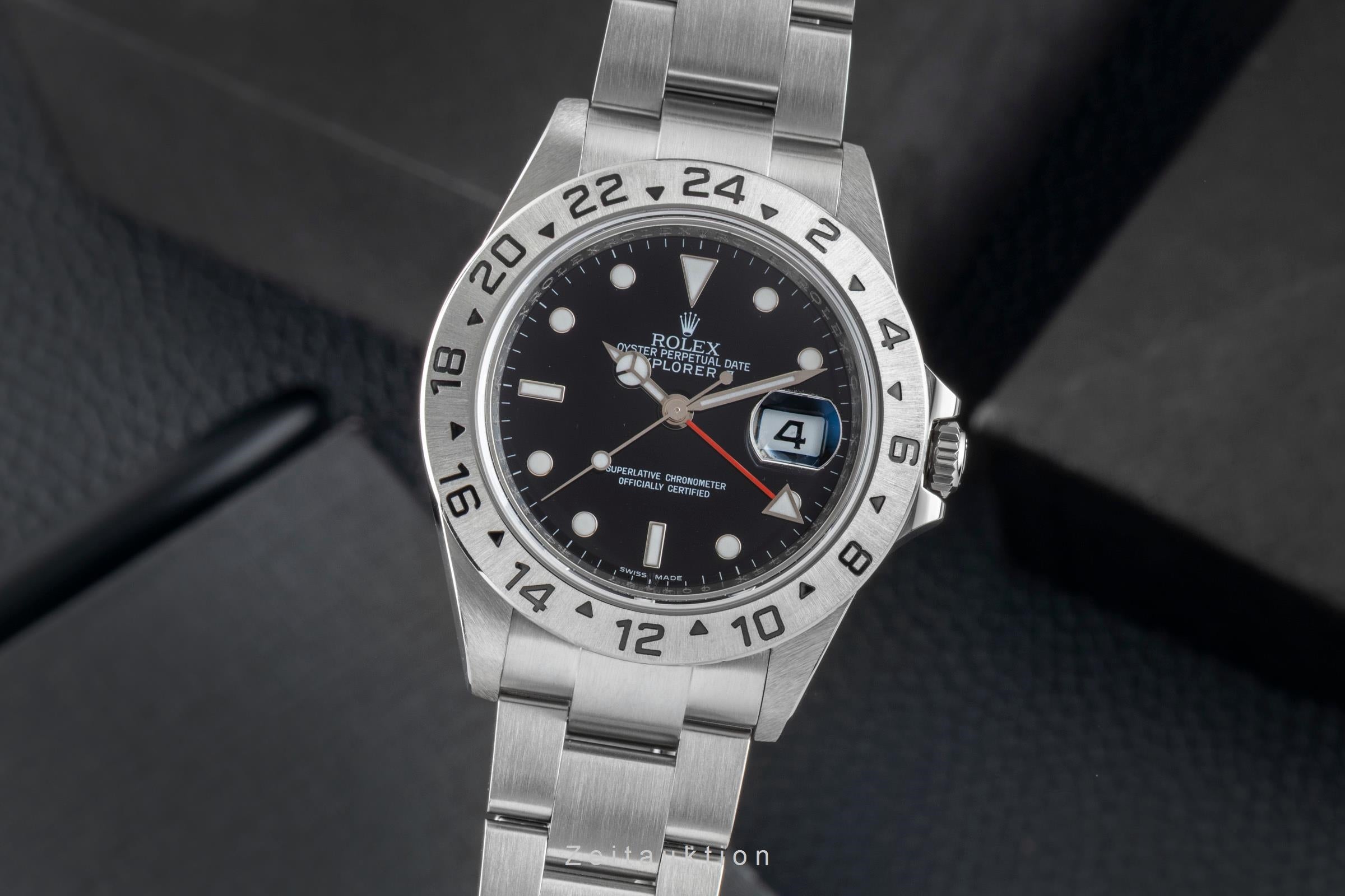 Rolex Explorer II Black Dial Edelstahl Automatik Ref. 16570 B&P 2011 LC 100 [2601681]