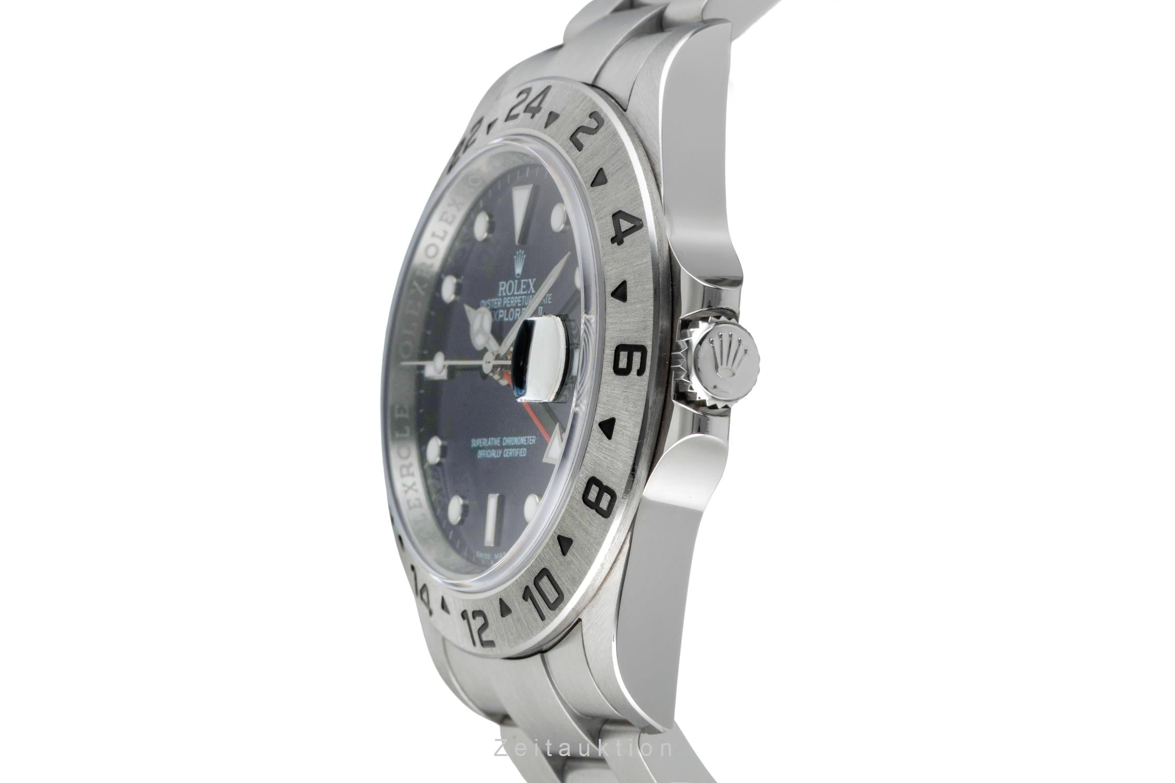 Rolex Explorer II Black Dial Edelstahl Automatik Ref. 16570 B&P 2011 LC 100 [2601681]