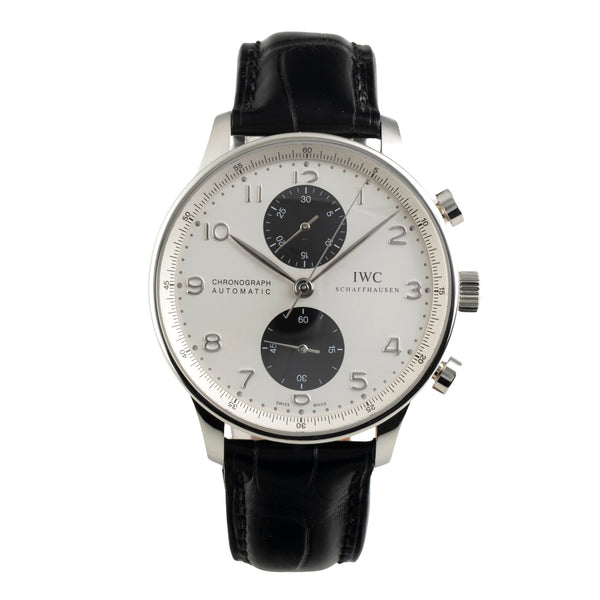IWC Portugieser cronografo acciaio automatismo orologio da uomo IW371411 LP: 9100EUR  [2601686]