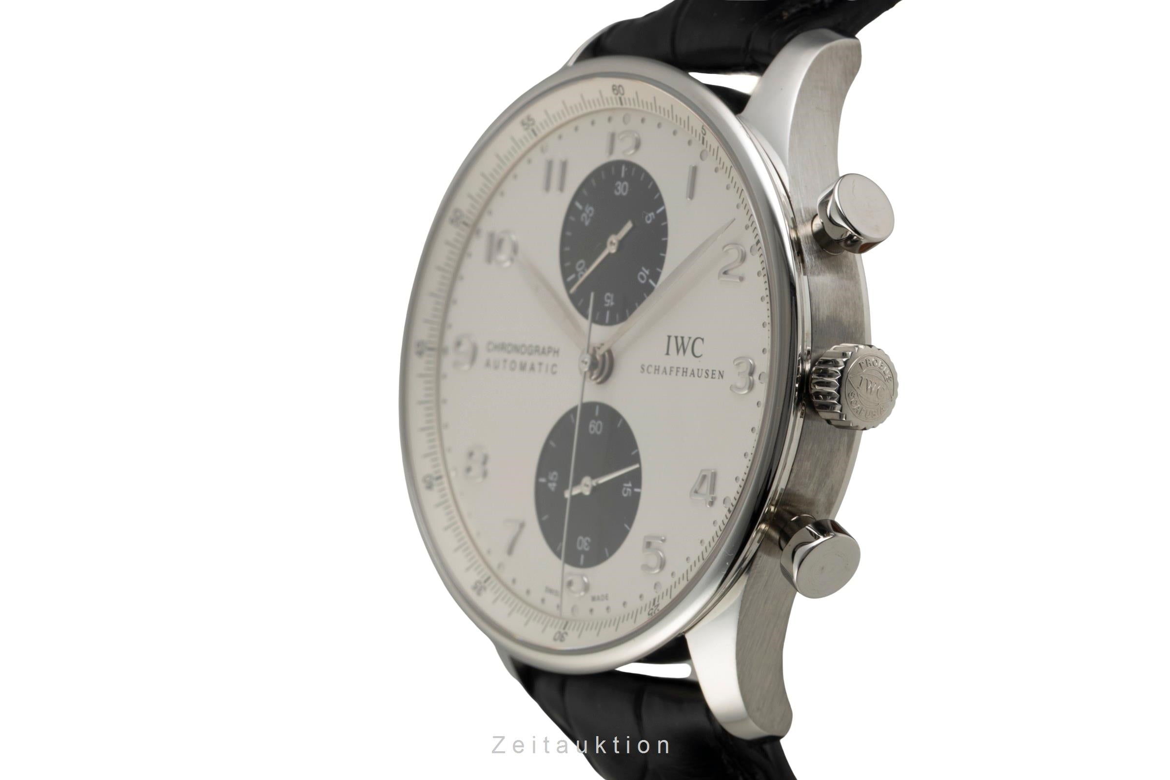 IWC Portugieser cronografo acciaio automatismo orologio da uomo IW371411 LP: 9100EUR  [2601686]
