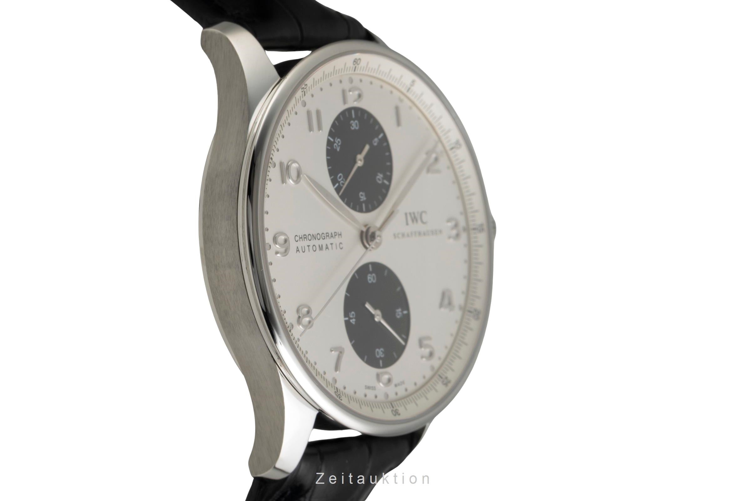 IWC Portugieser cronografo acciaio automatismo orologio da uomo IW371411 LP: 9100EUR  [2601686]