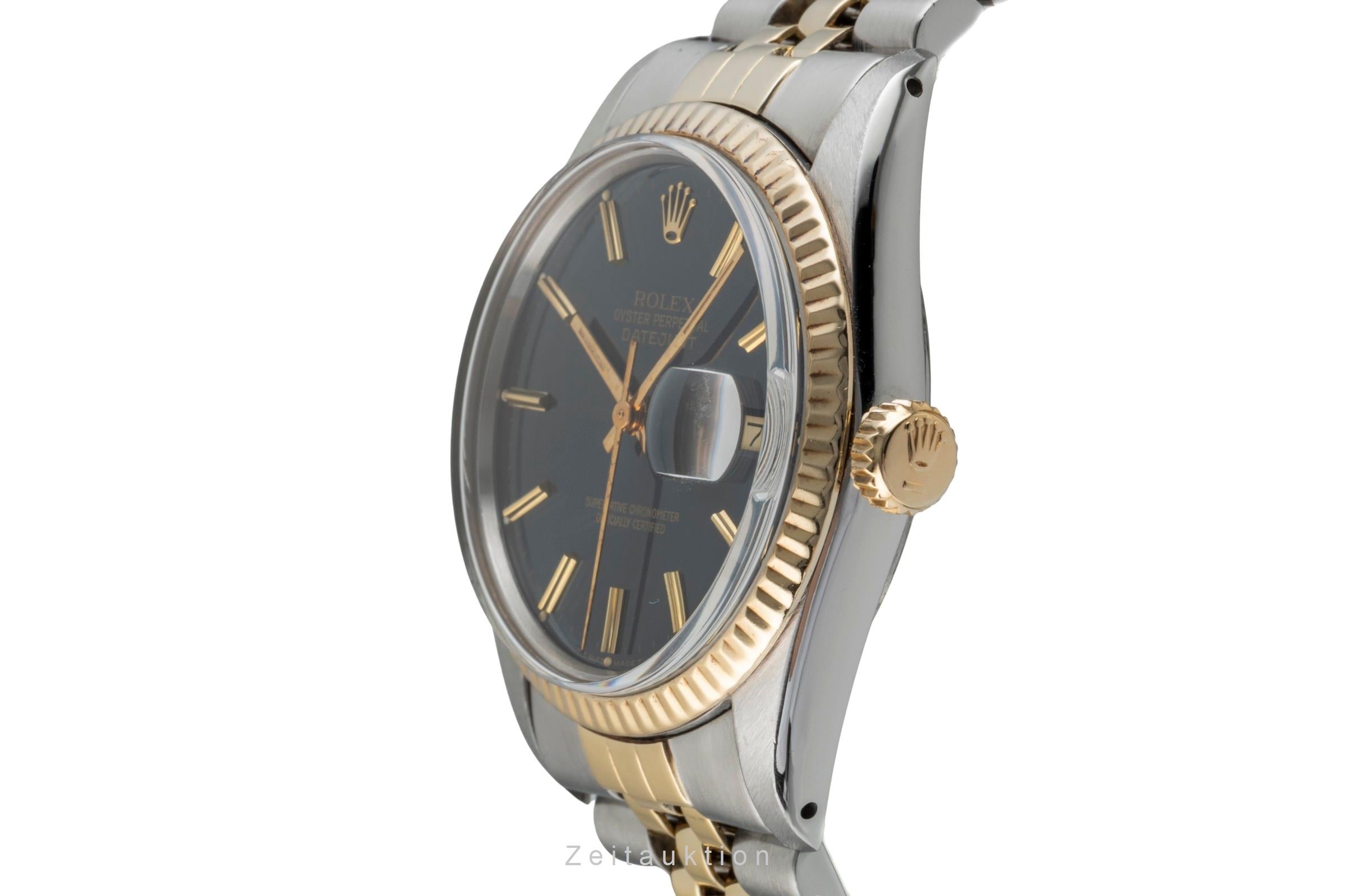 Rolex Datejust acier / or  automatique montre pour hommes 16013 Vintage  [2601687]