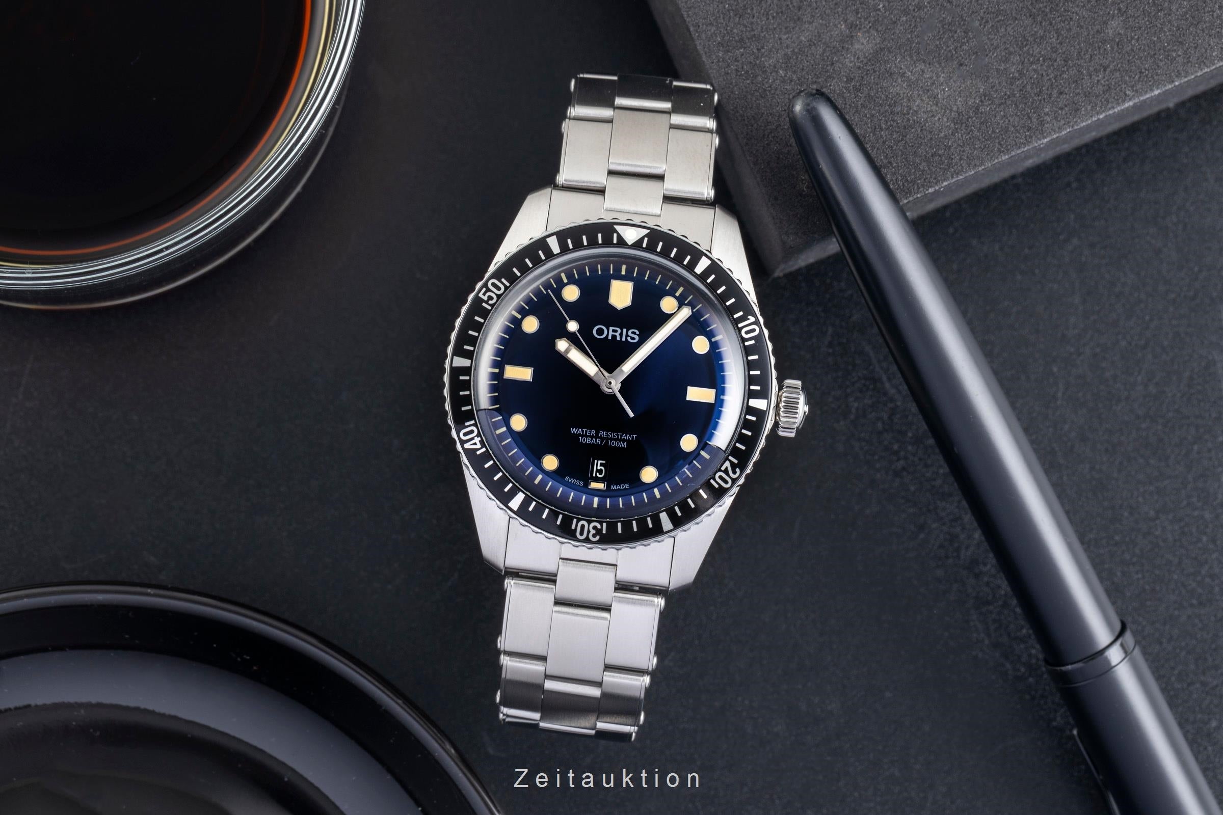 Oris Divers Sixty-Five Stahl Automatik Ref. 01 733 7707 4055-07 8 20 18 B&P 2020 [2601688]
