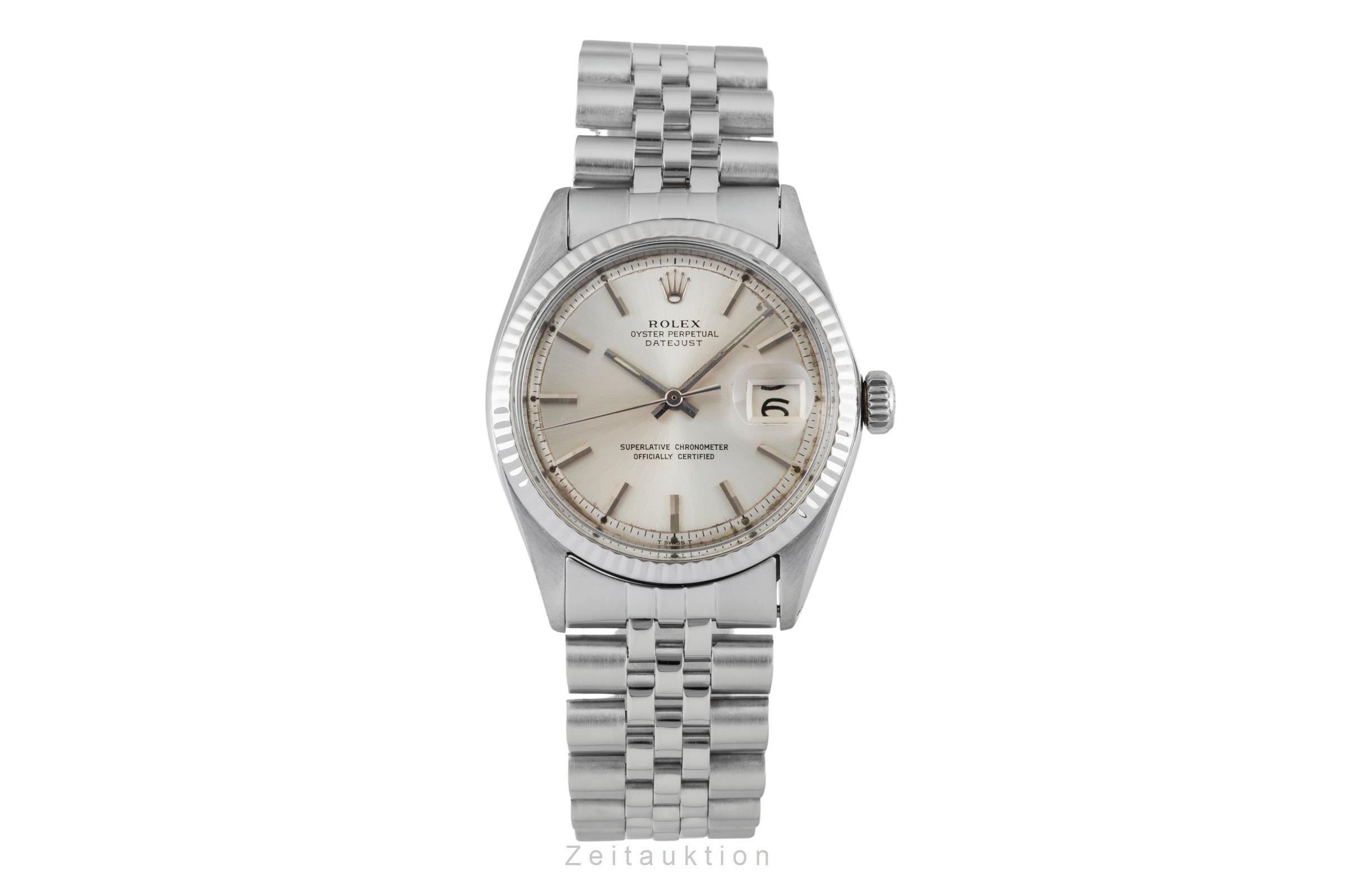 Rolex Datejust 36 Edelstahl Automatik Herrenuhr Ref. 1600 Klassiker Vintage  [2601693]