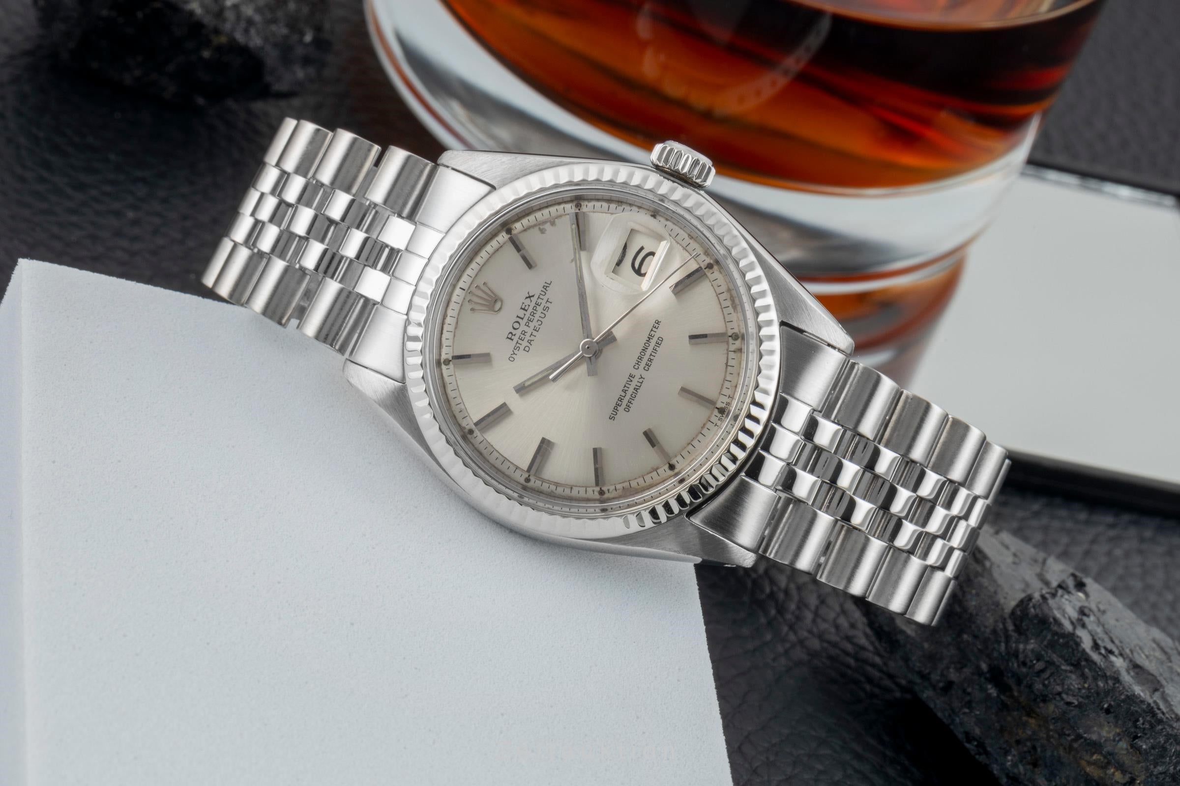 Rolex Datejust 36 Edelstahl Automatik Herrenuhr Ref. 1600 Klassiker Vintage  [2601693]