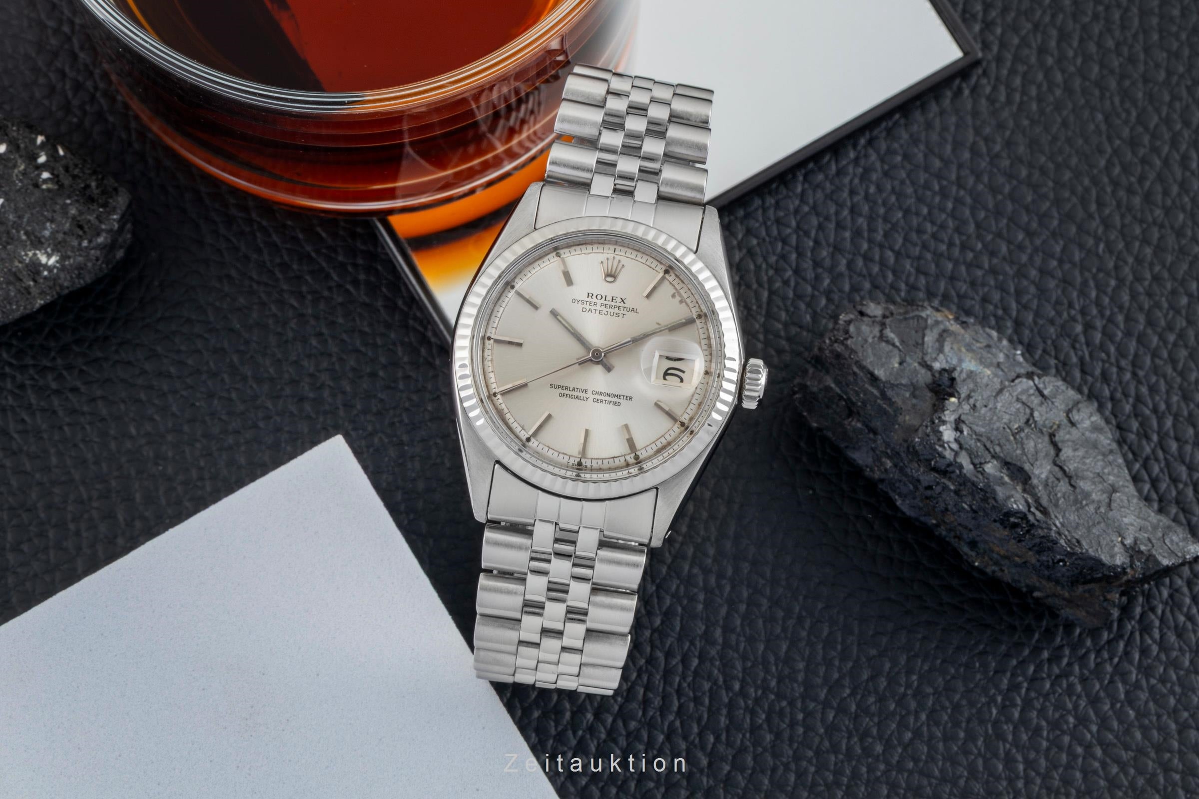 Rolex Datejust 36 Edelstahl Automatik Herrenuhr Ref. 1600 Klassiker Vintage  [2601693]
