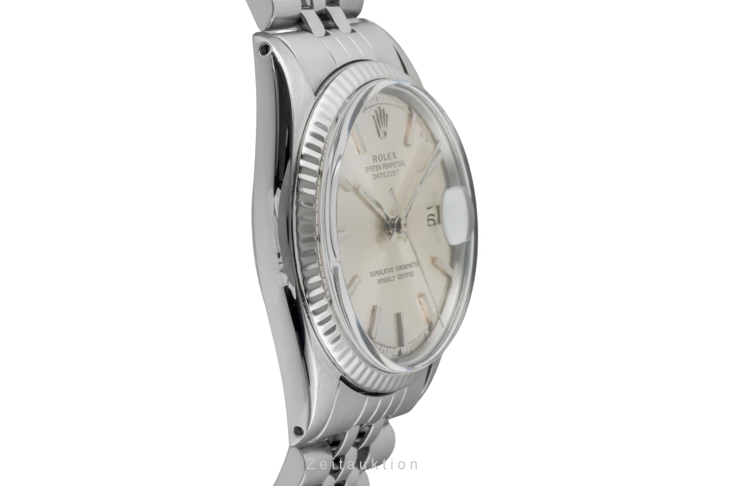 Rolex Datejust 36 Edelstahl Automatik Herrenuhr Ref. 1600 Klassiker Vintage  [2601693]
