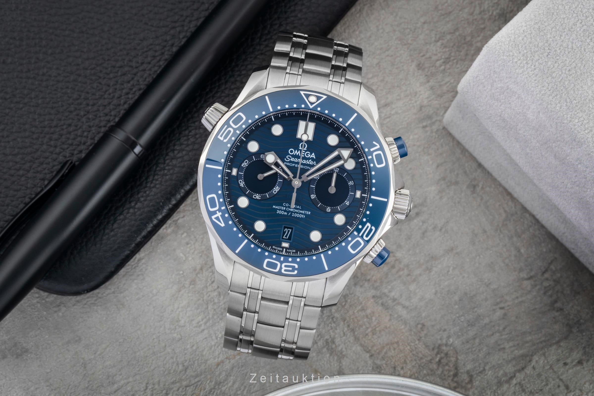 Omega Seamaster Diver 300M Chronograph Automatik 210.30.44.51.03.001 B&P [2601698]