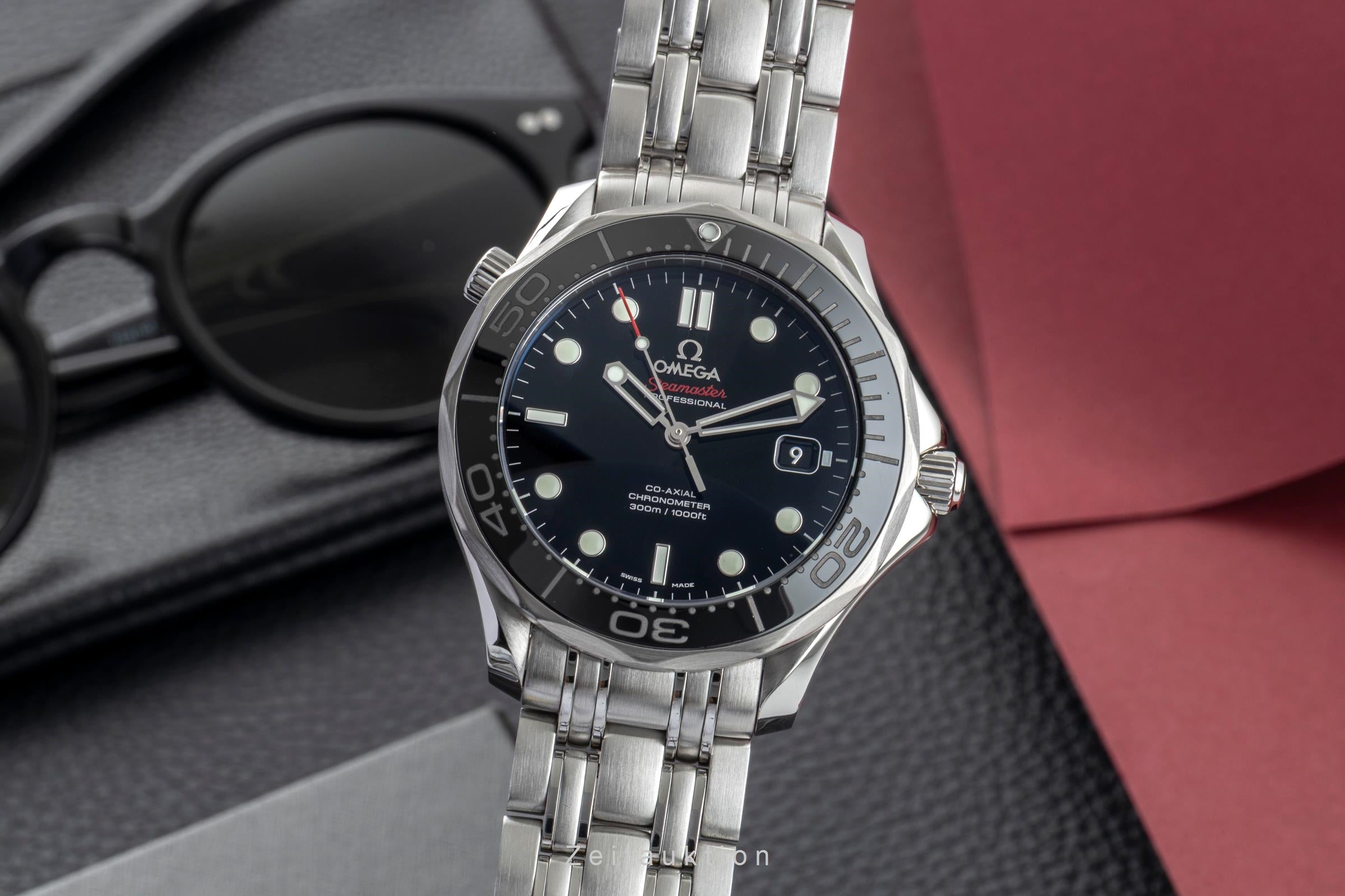 Omega Seamaster Diver 300 M Stahl Automatik Herrenuhr 212.30.41.20.01.003 B&P [2601700]