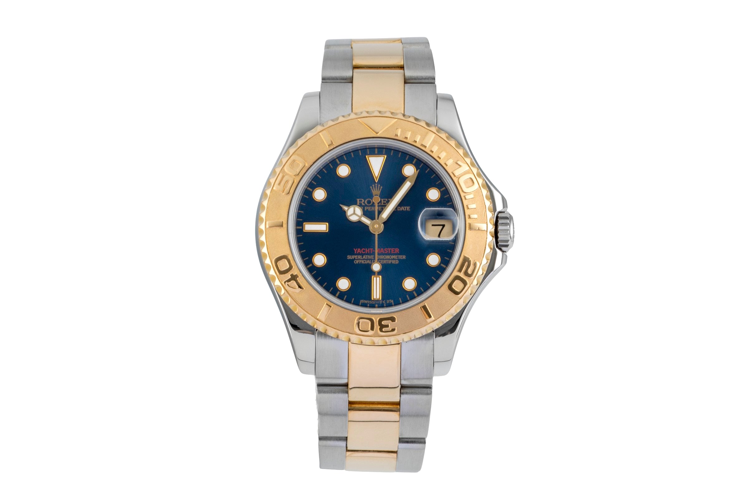 Rolex Yacht-Master Blue Dial Edelstahl / Gold medium Ref. 68623 U-Serie [2601705]
