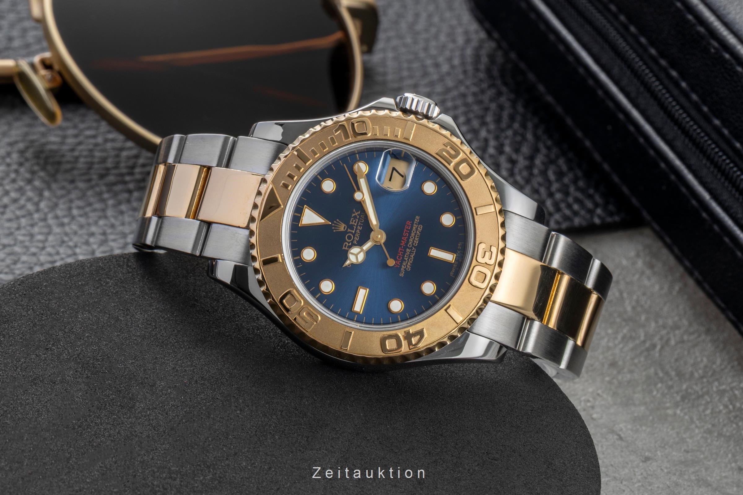 Rolex Yacht-Master Blue Dial Edelstahl / Gold medium Ref. 68623 U-Serie [2601705]