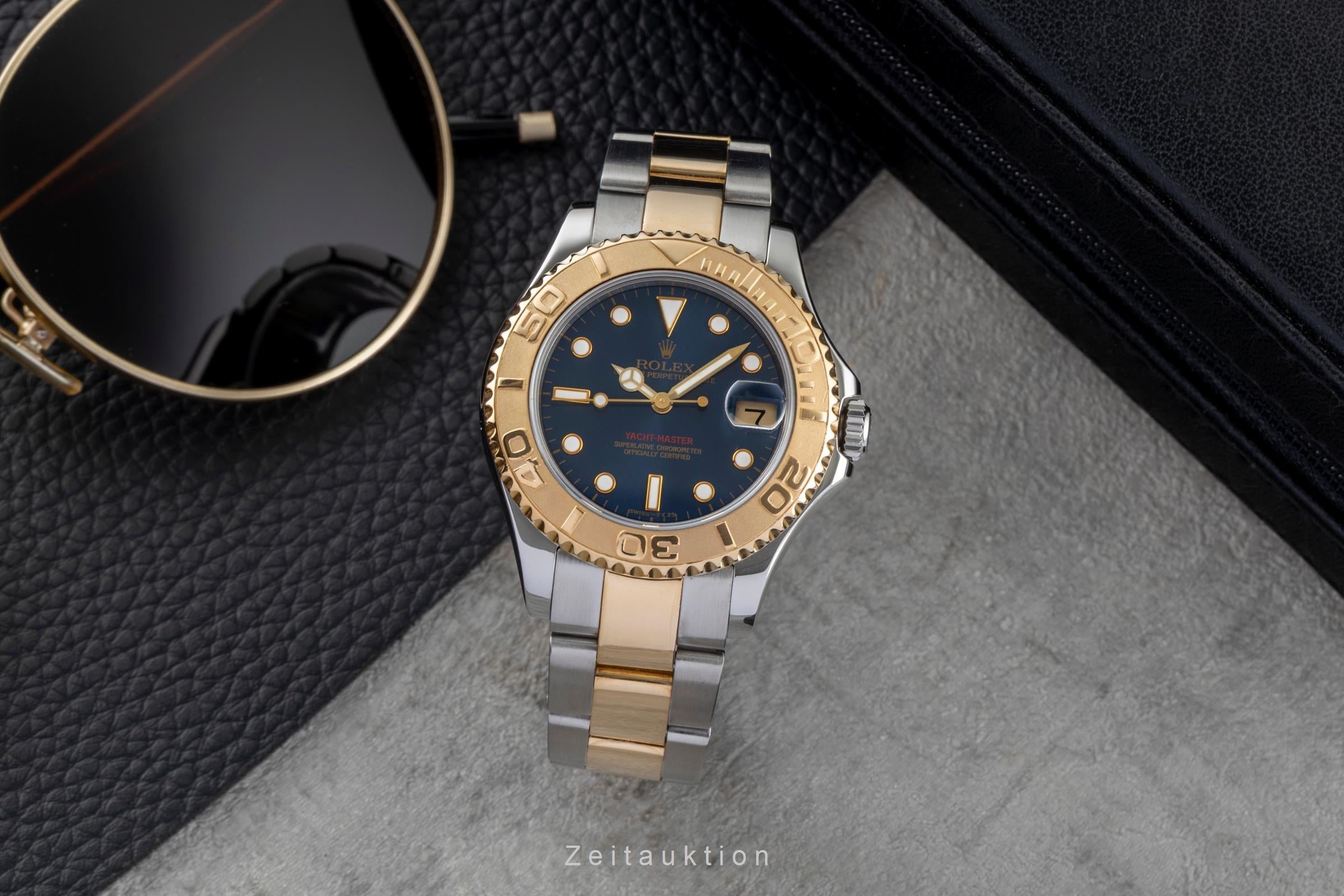 Rolex Yacht-Master Blue Dial Edelstahl / Gold medium Ref. 68623 U-Serie [2601705]