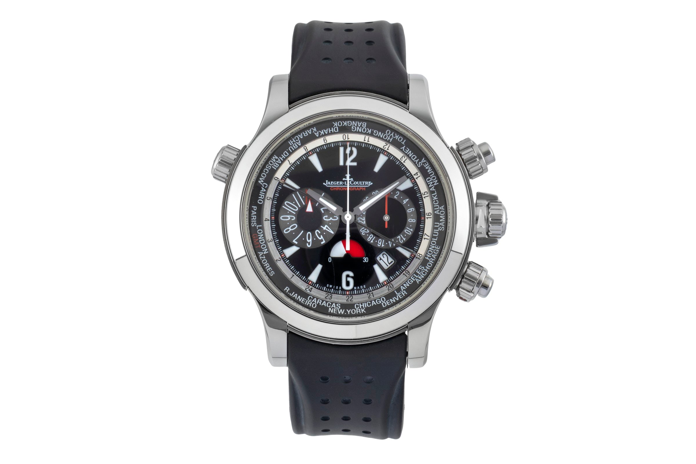 Jaeger LeCoultre Master Chronograph cronografo acciaio / titanio automatismo orologio da uomo Q1768470  [2601708]