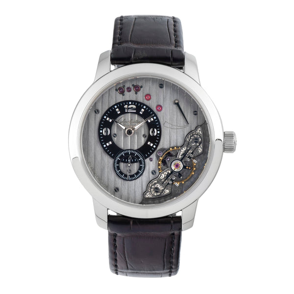 Glashütte PanoMaticInverse acero cuerda manual reloj para caballeros 1-66-06-04-22-62  [2601710]