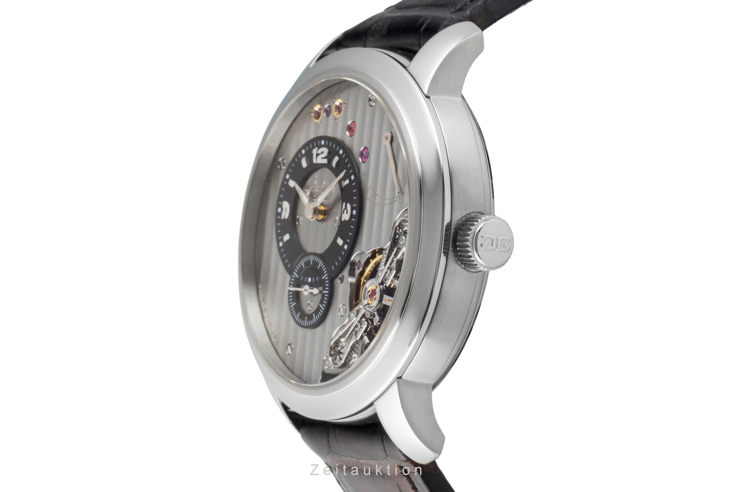 Glashütte PanoMaticInverse acero cuerda manual reloj para caballeros 1-66-06-04-22-62  [2601710]