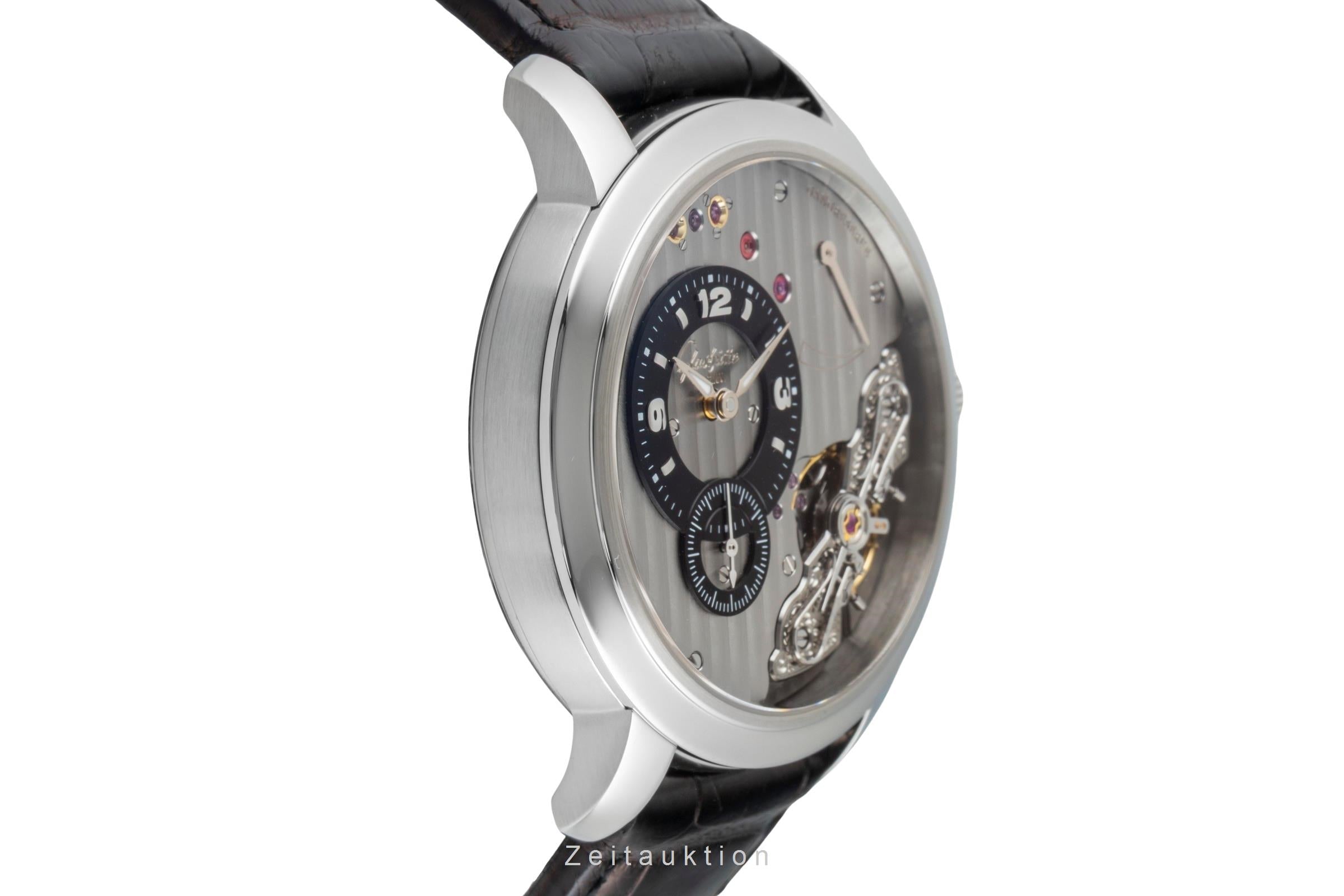 Glashütte PanoMaticInverse acero cuerda manual reloj para caballeros 1-66-06-04-22-62  [2601710]