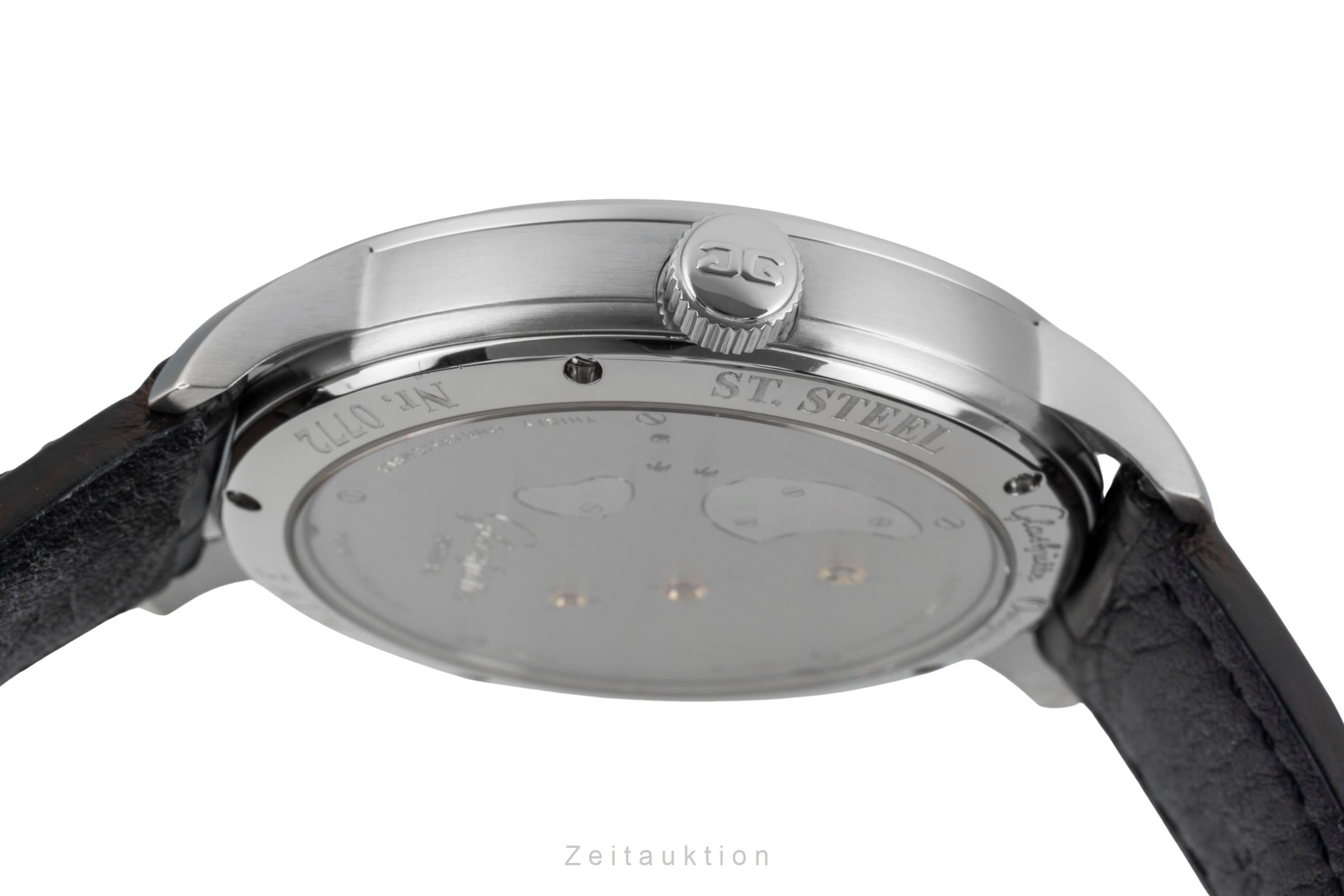 Glashütte PanoMaticInverse acero cuerda manual reloj para caballeros 1-66-06-04-22-62  [2601710]