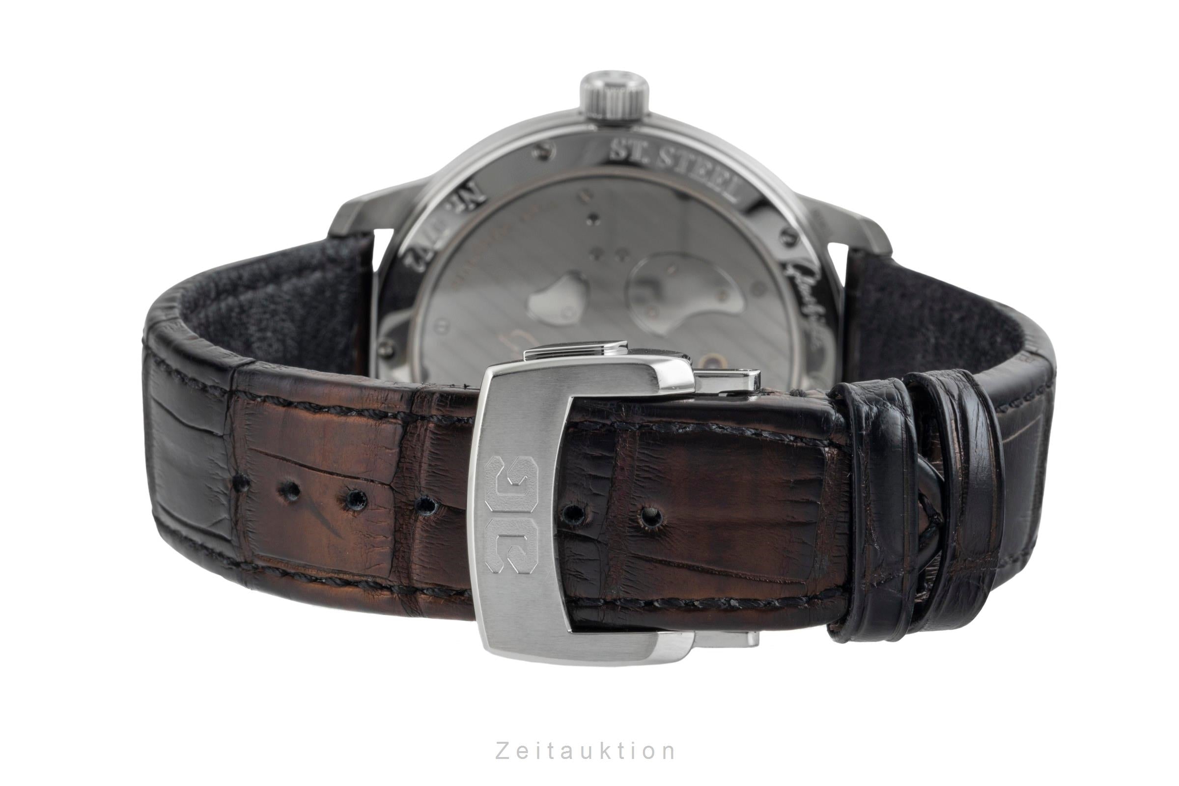 Glashütte PanoMaticInverse acero cuerda manual reloj para caballeros 1-66-06-04-22-62  [2601710]