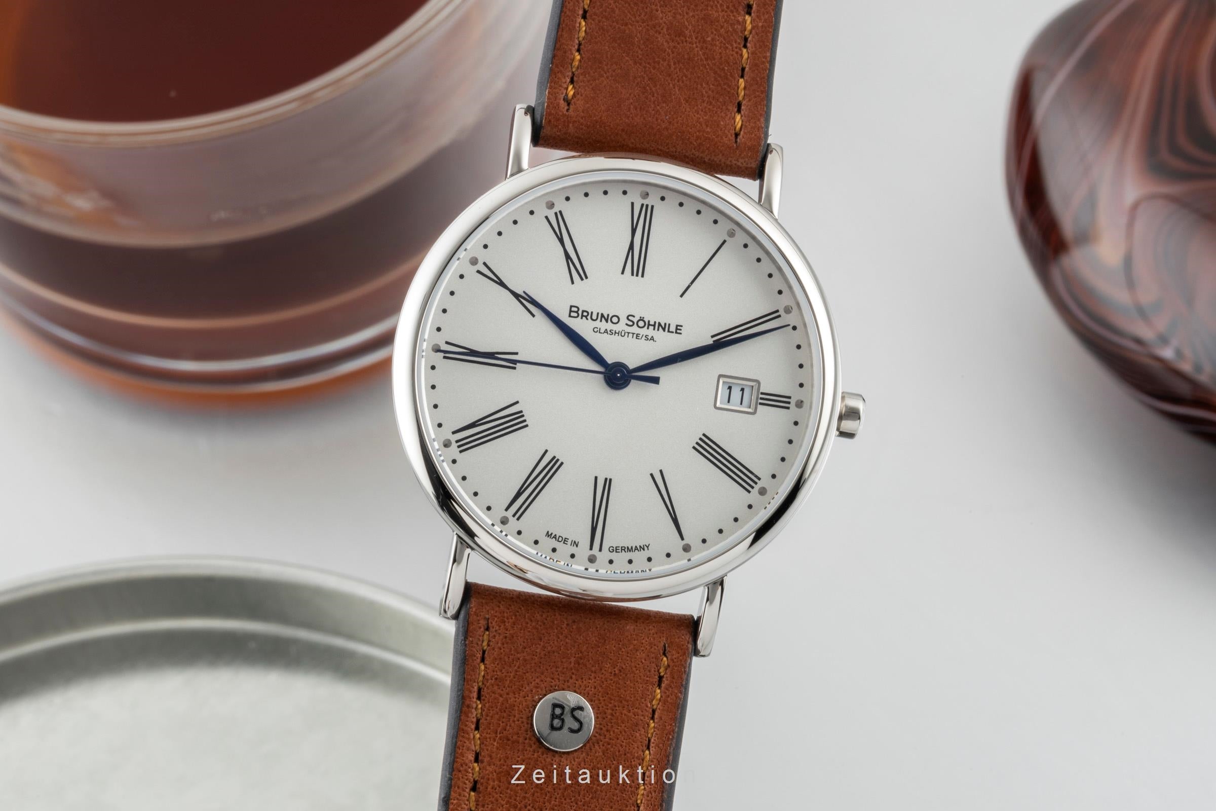 Bruno Söhnle Glashütte Nabucco steel quartz men's watch 17-13085-237  [2601711]