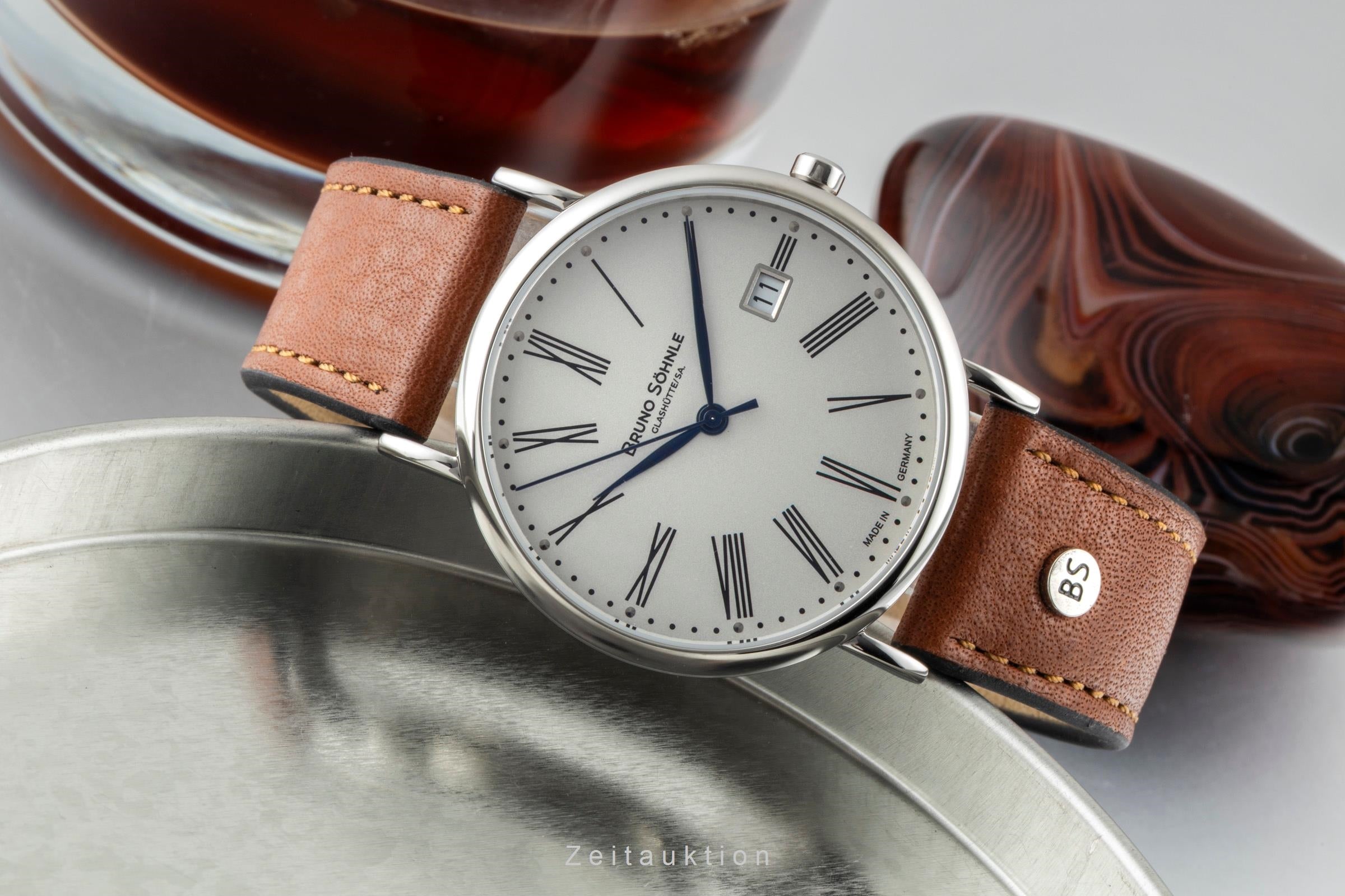 Bruno Söhnle Glashütte Nabucco steel quartz men's watch 17-13085-237  [2601711]