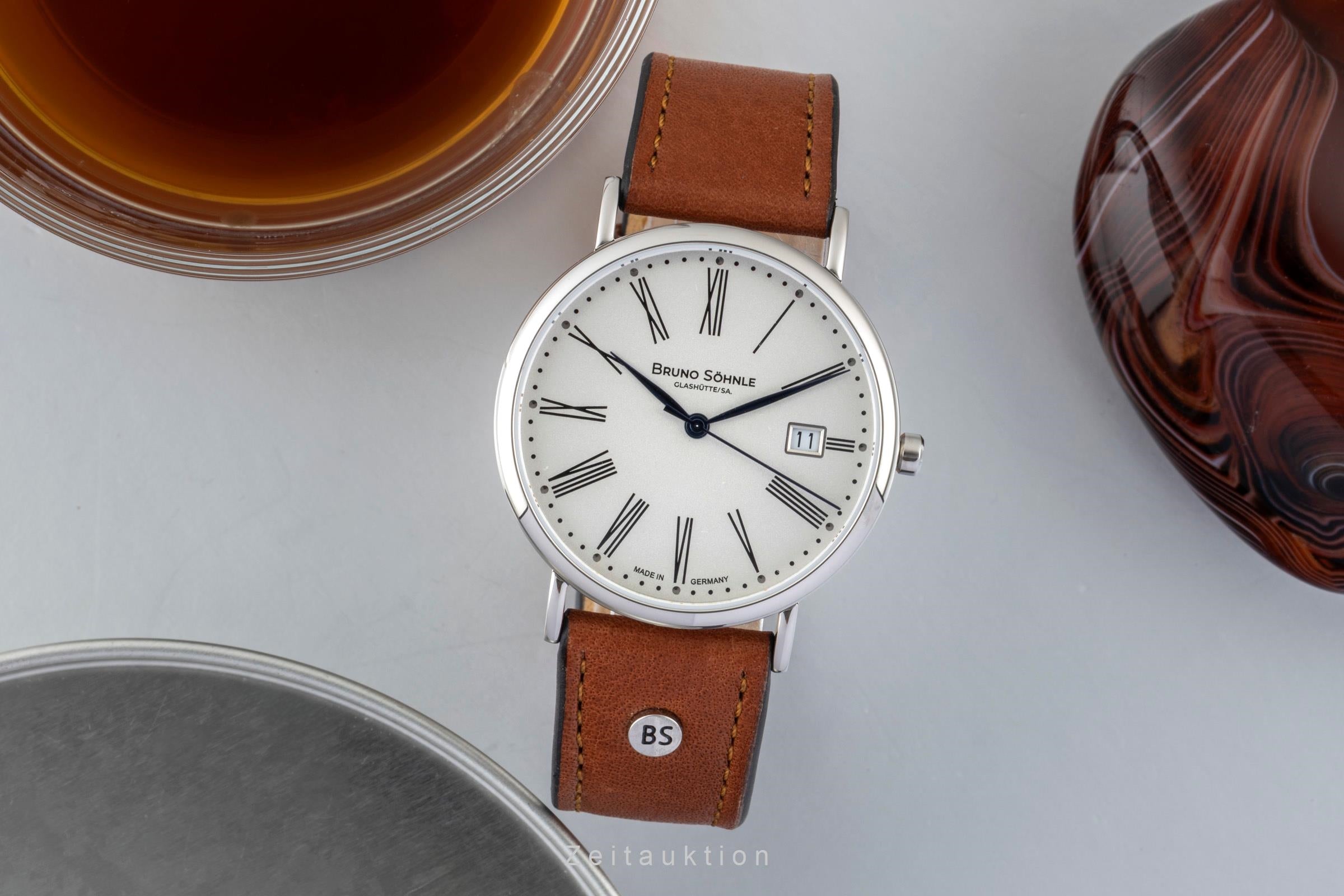 Bruno Söhnle Glashütte Nabucco steel quartz men's watch 17-13085-237  [2601711]