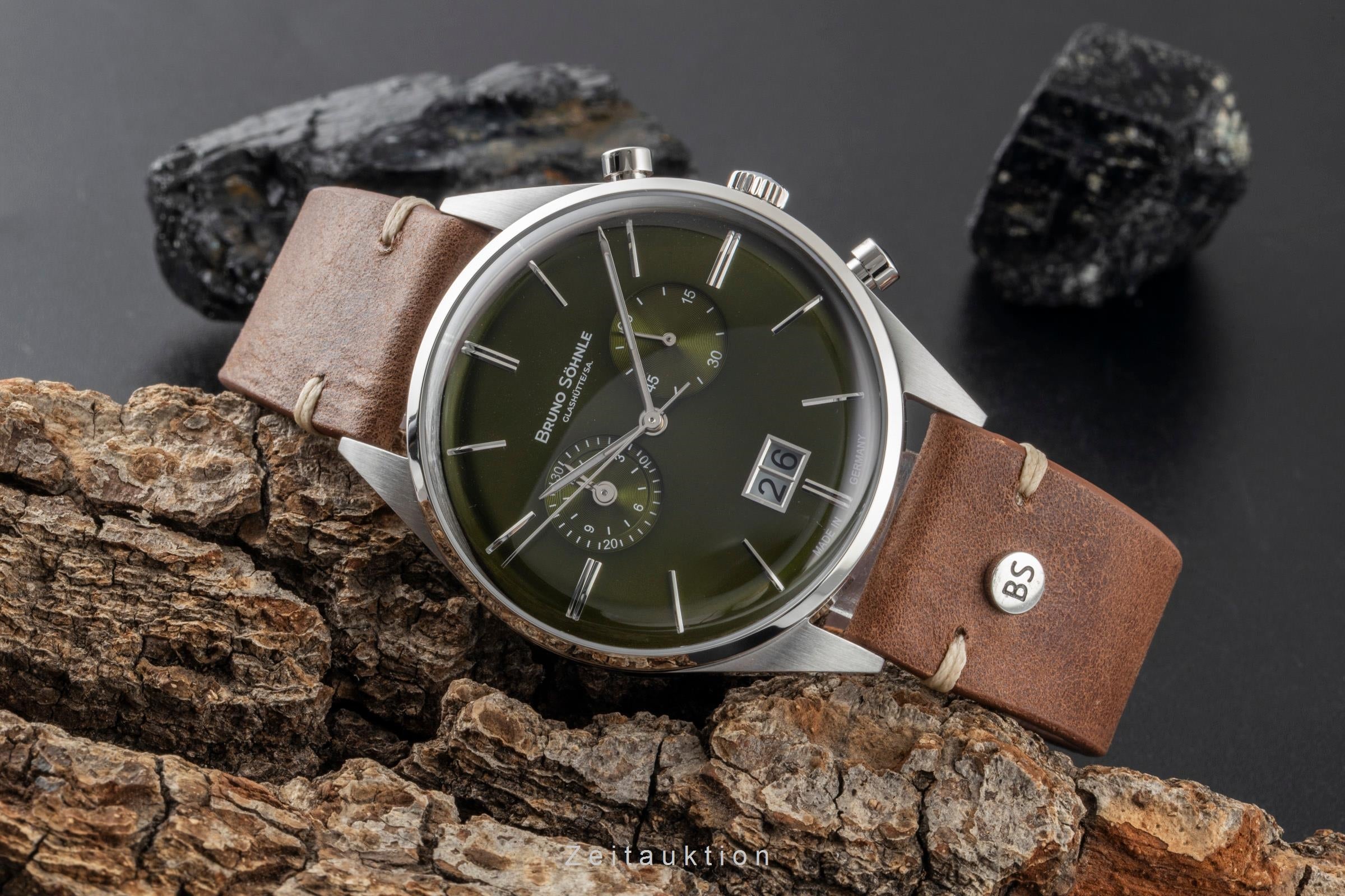 Bruno Söhnle Glashütte Merano chronograph steel quartz men's watch 17-13233-441  [2601714]