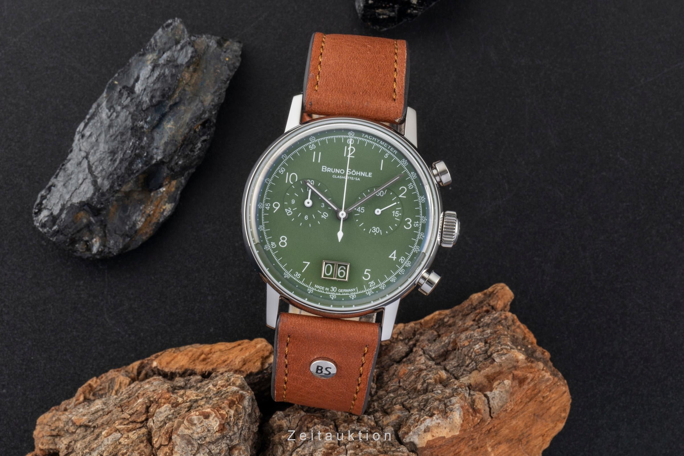 Bruno Söhnle Glashütte Bergamo Chronograph chronograph steel quartz men's watch 17-13237-431  [2601716]