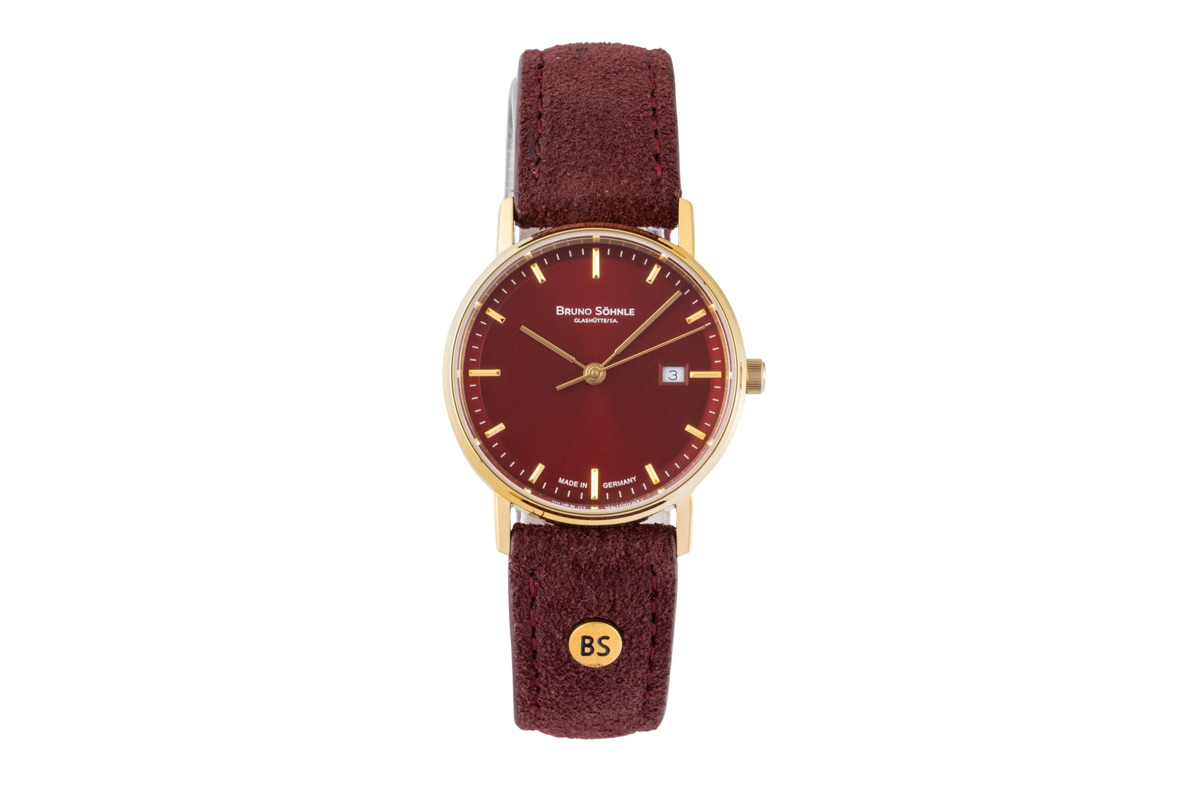 Bruno Söhnle Glashütte Rondo gilt / steel quartz women's watch 17-33106-541 LP: 0EUR  [2601717]