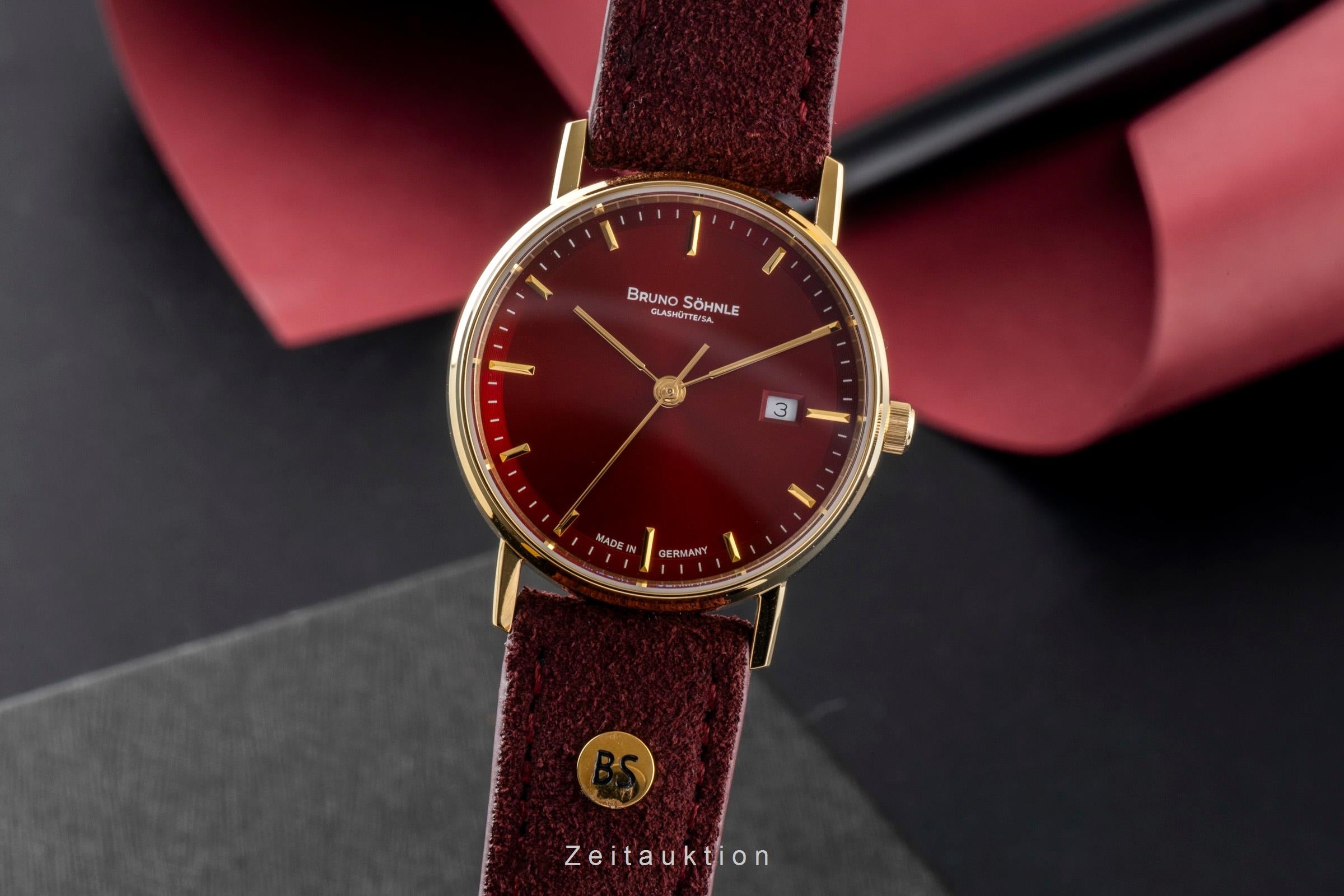 Bruno Söhnle Glashütte Rondo gilt / steel quartz women's watch 17-33106-541 LP: 0EUR  [2601717]