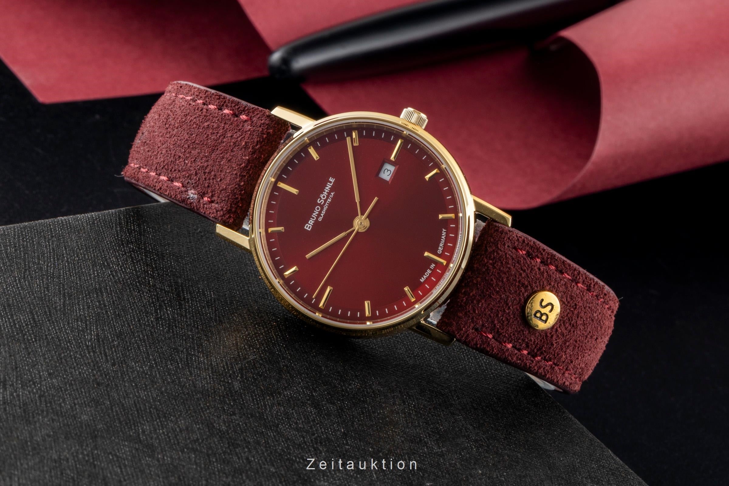 Bruno Söhnle Glashütte Rondo gilt / steel quartz women's watch 17-33106-541 LP: 0EUR  [2601717]