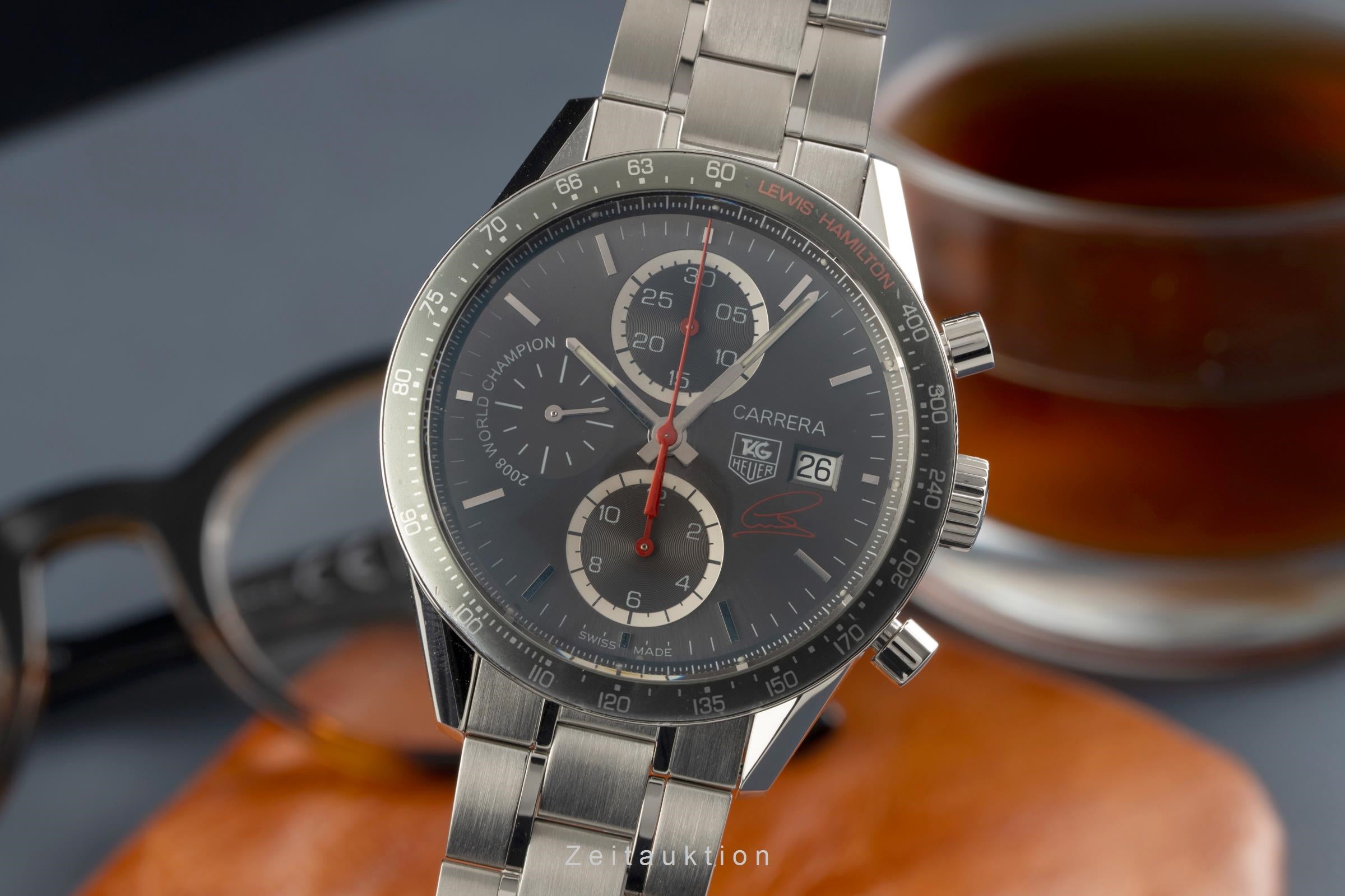 Tag Heuer Carrera cronografo acciaio automatismo orologio da uomo CV201M.BA0794 Limited  [2601732]