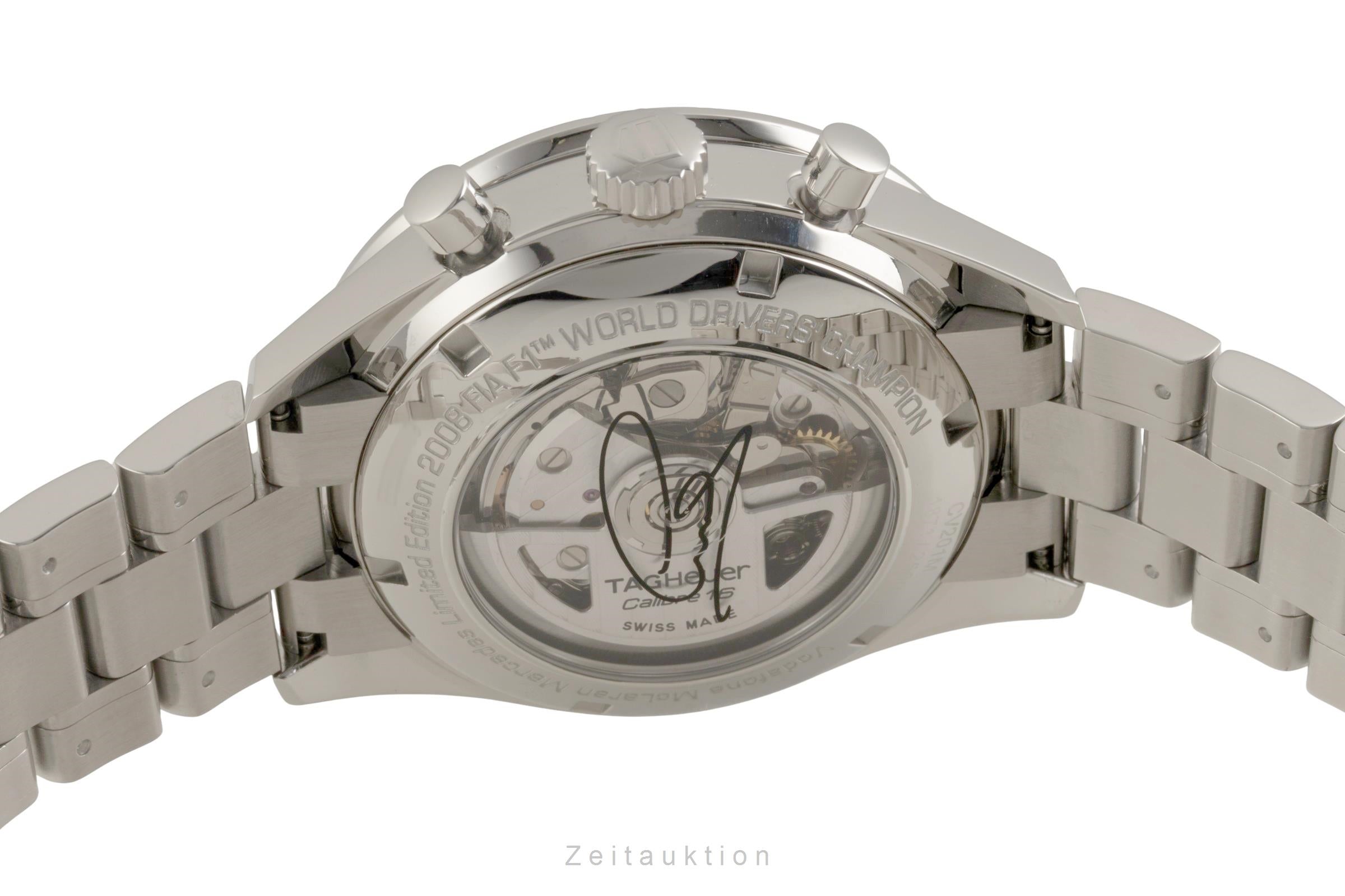 Tag Heuer Carrera cronógrafo acero automático reloj para caballeros CV201M.BA0794 Limited  [2601732]