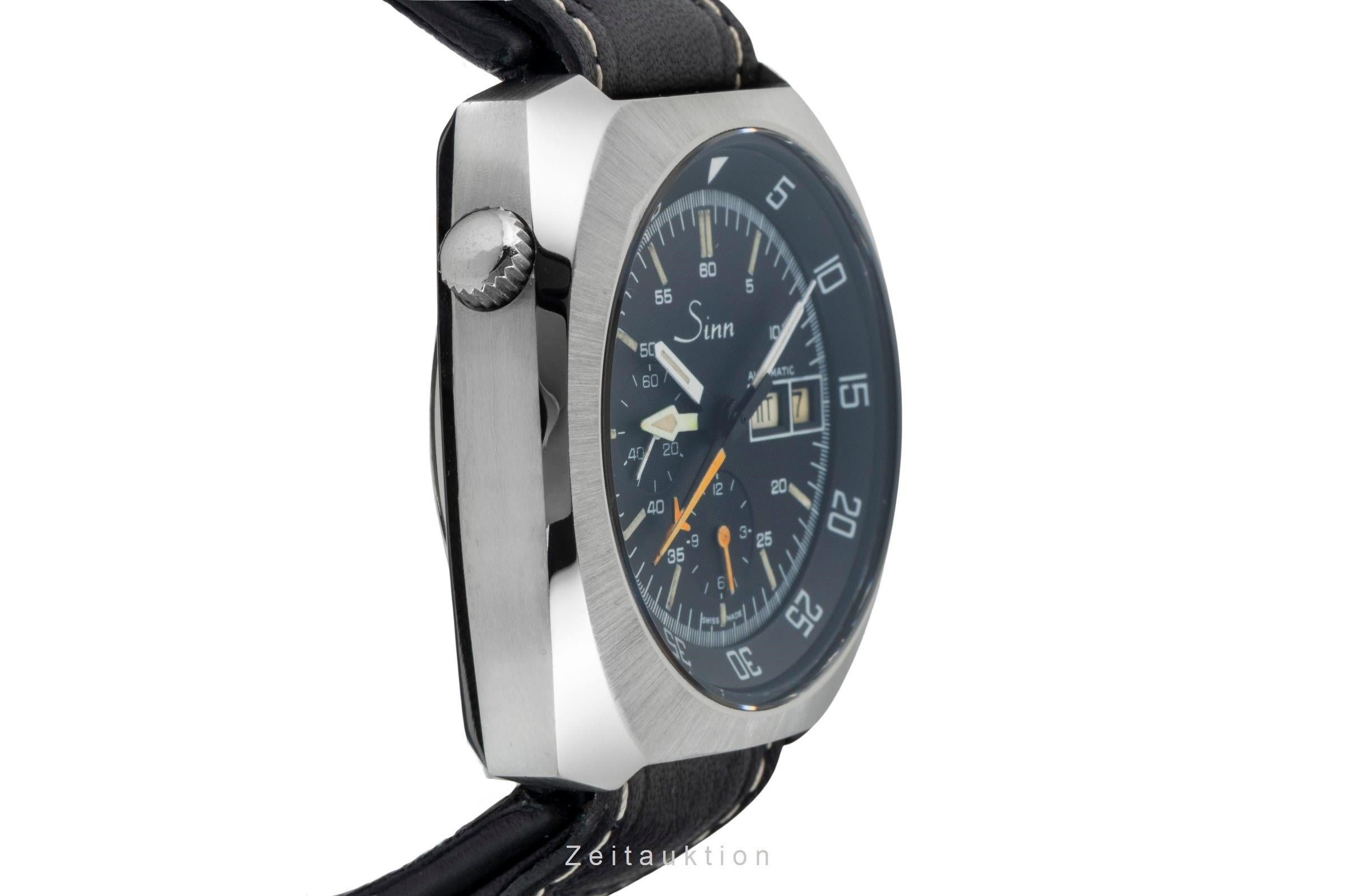 Sinn 141 GMT Chronograph Stahl Automatik Lemania Vintage Klassiker [2601733]
