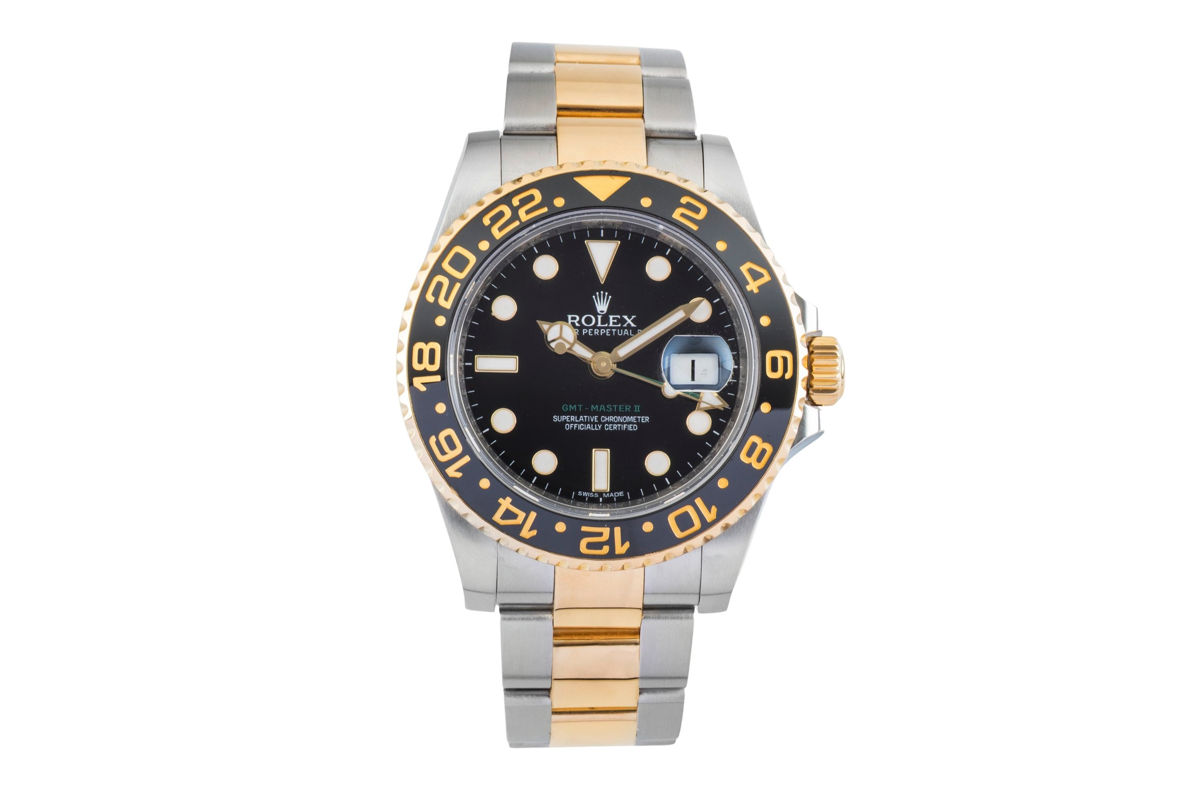 Rolex GMT-Master II acciaio / oro automatismo orologio da uomo 116713LN  [2601736]