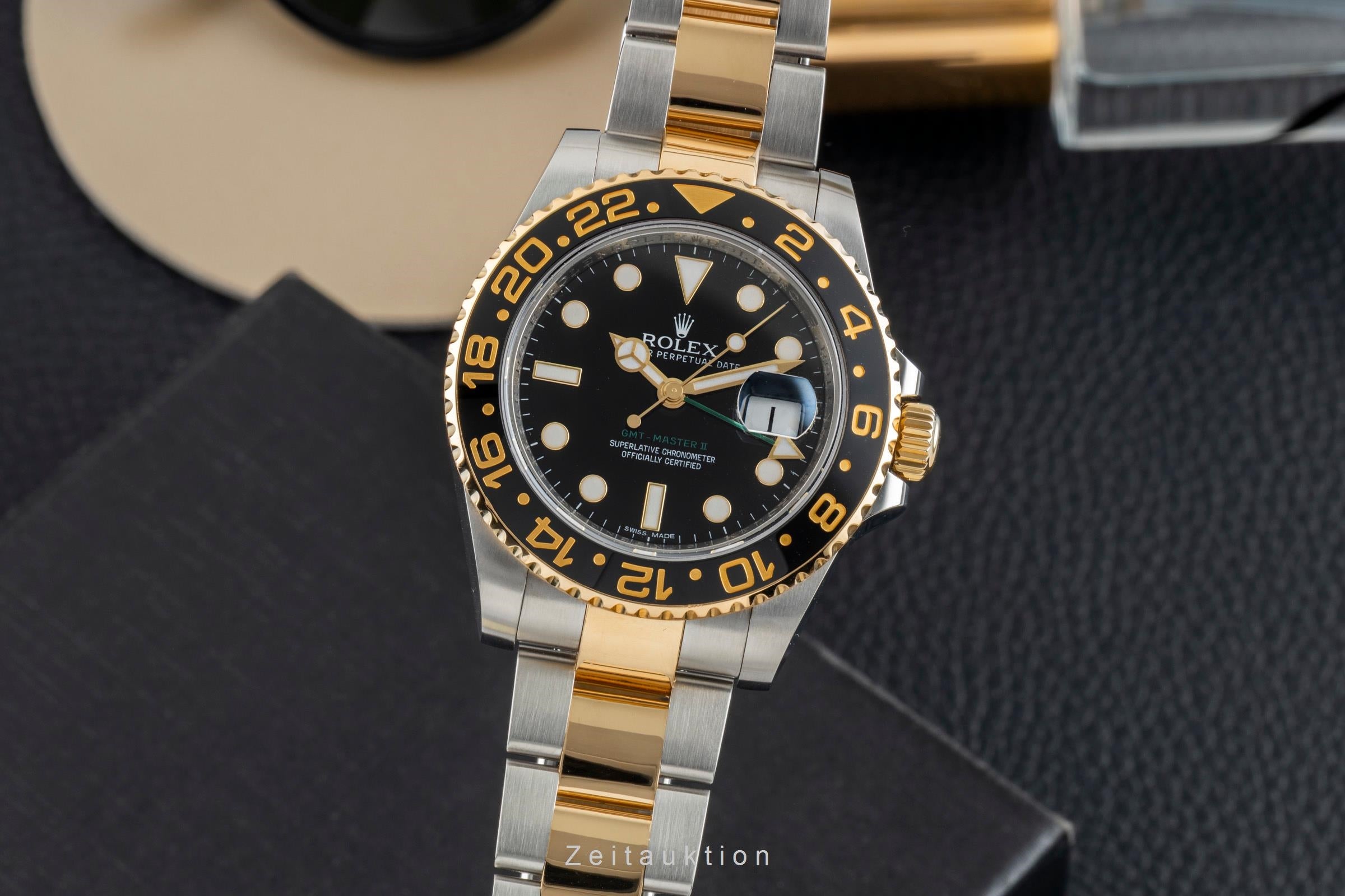 Rolex GMT-Master II steel / gold automatic Kal. 3186 Ref. 116713LN