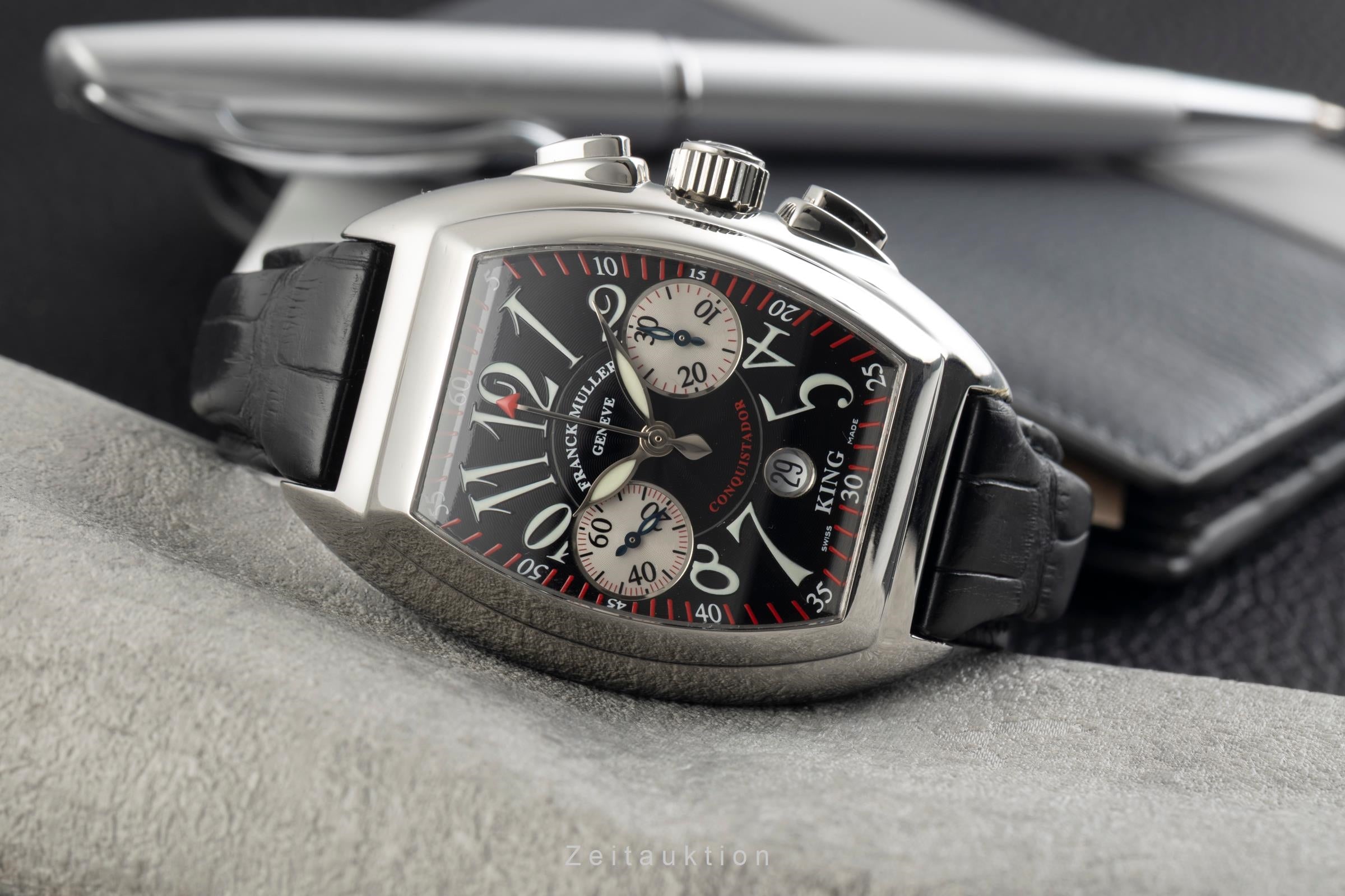 Franck Muller Conquistador chronograph steel automatic men's watch 8005 CC  [2601738]