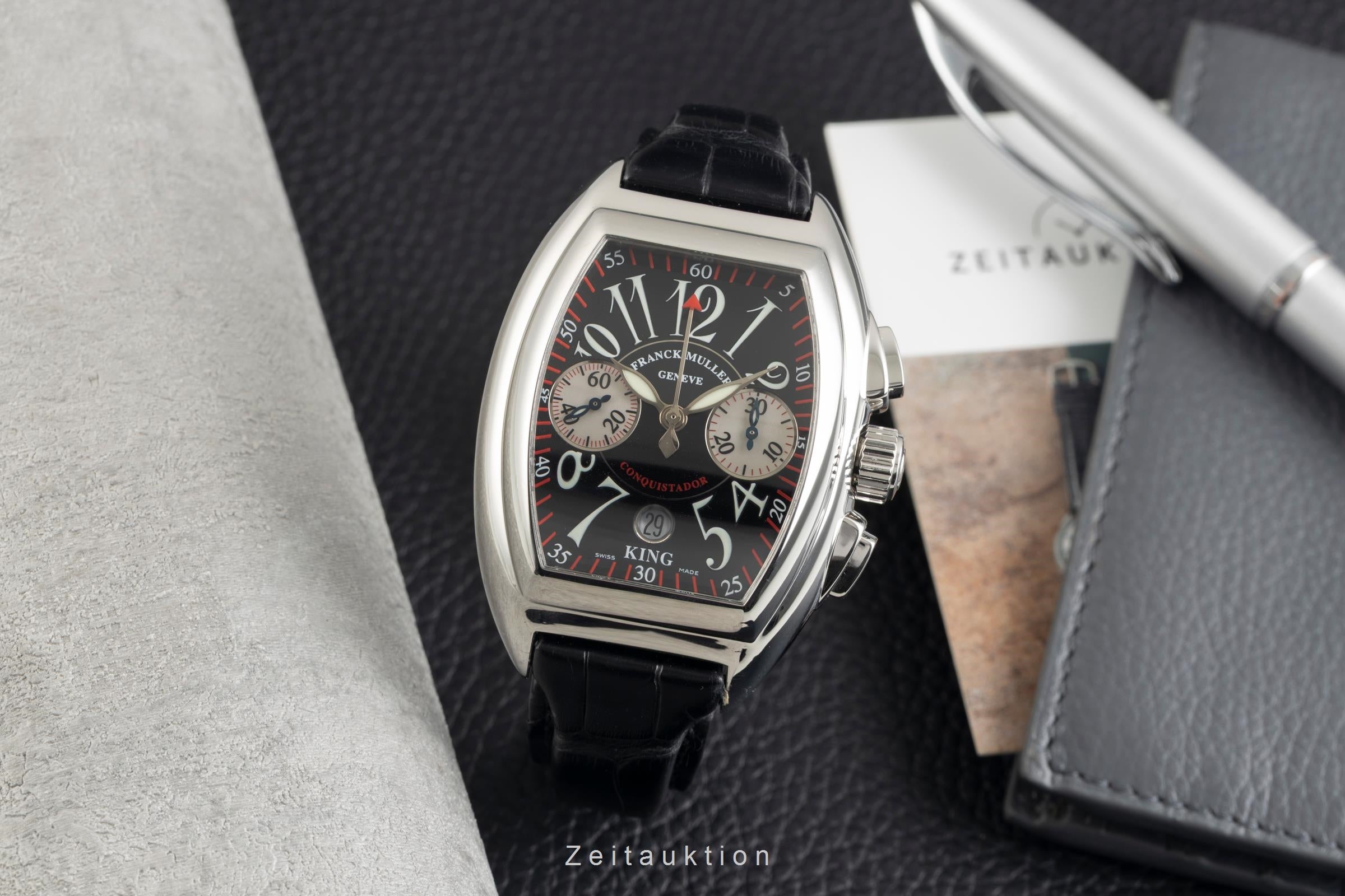 Franck Muller Conquistador chronograph steel automatic men's watch 8005 CC  [2601738]