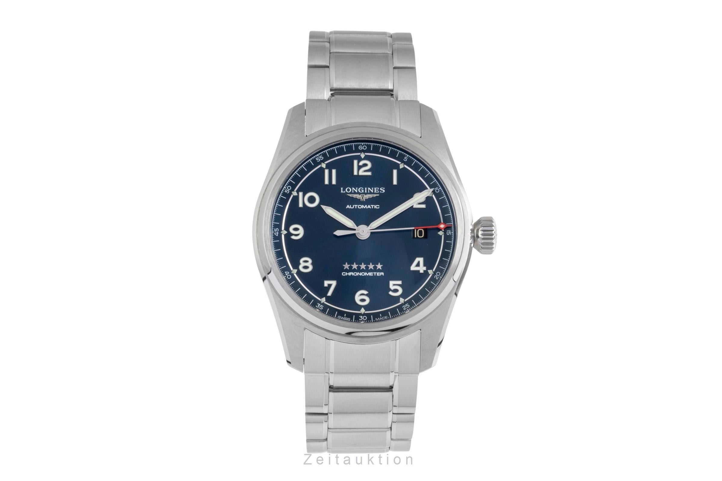 Longines Spirit Stahl Automatik Herrenuhr Ref. L3.810.4.73.9 Box & Papiere 2023 [2601740]
