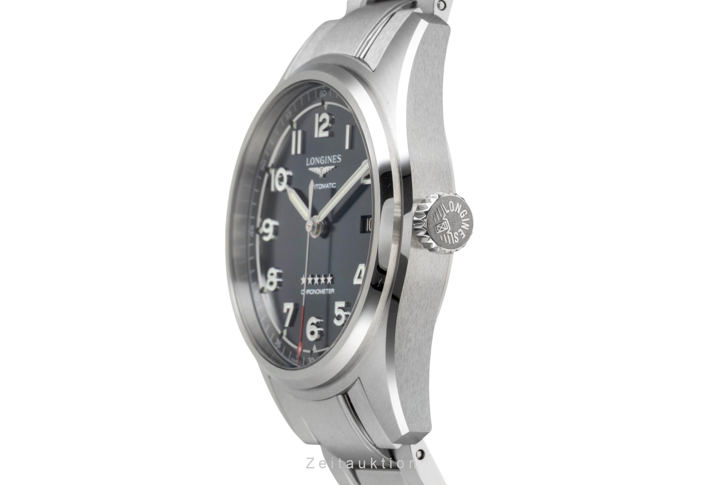 Longines Spirit Stahl Automatik Herrenuhr Ref. L3.810.4.73.9 Box & Papiere 2023 [2601740]