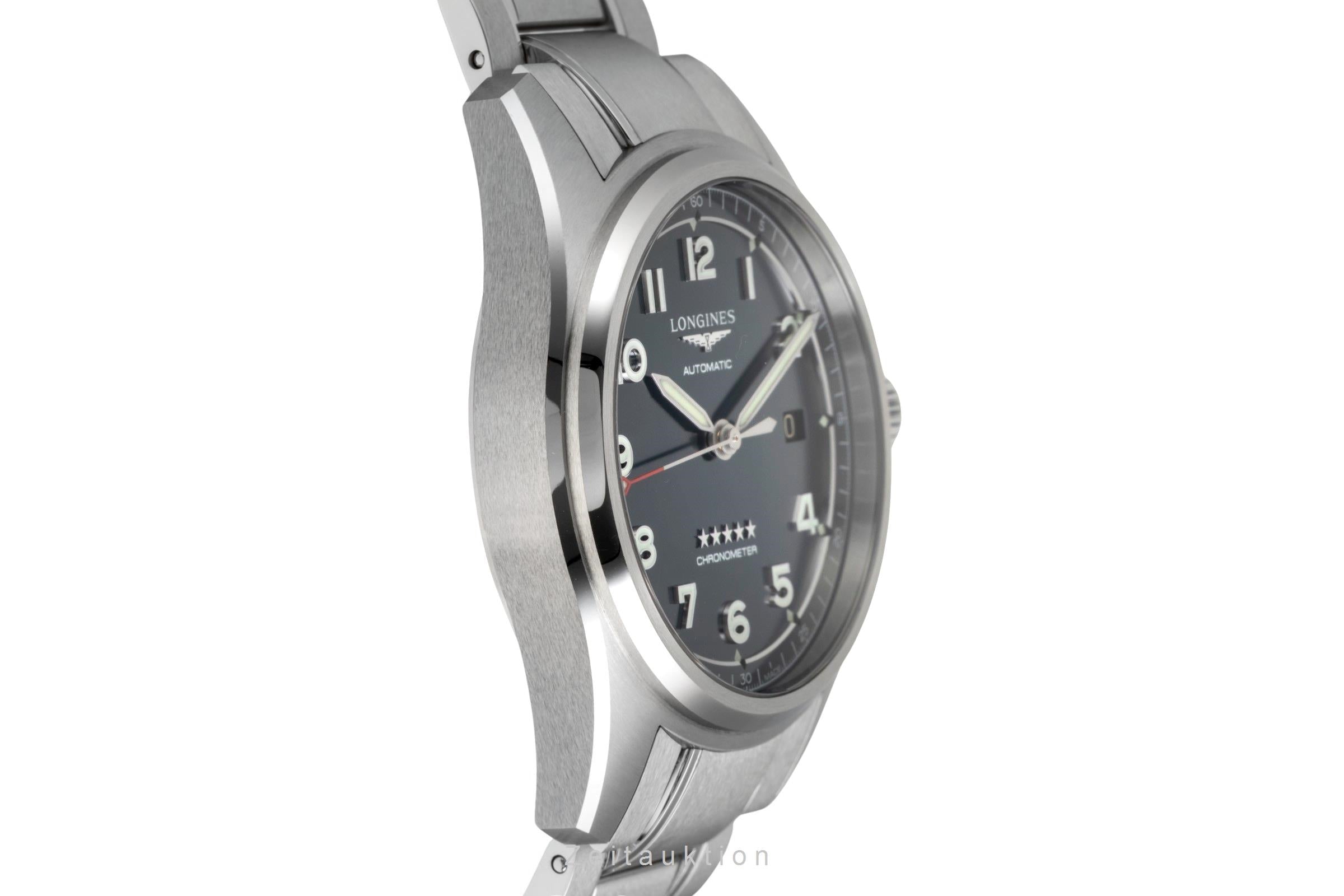 Longines Spirit Stahl Automatik Herrenuhr Ref. L3.810.4.73.9 Box & Papiere 2023 [2601740]