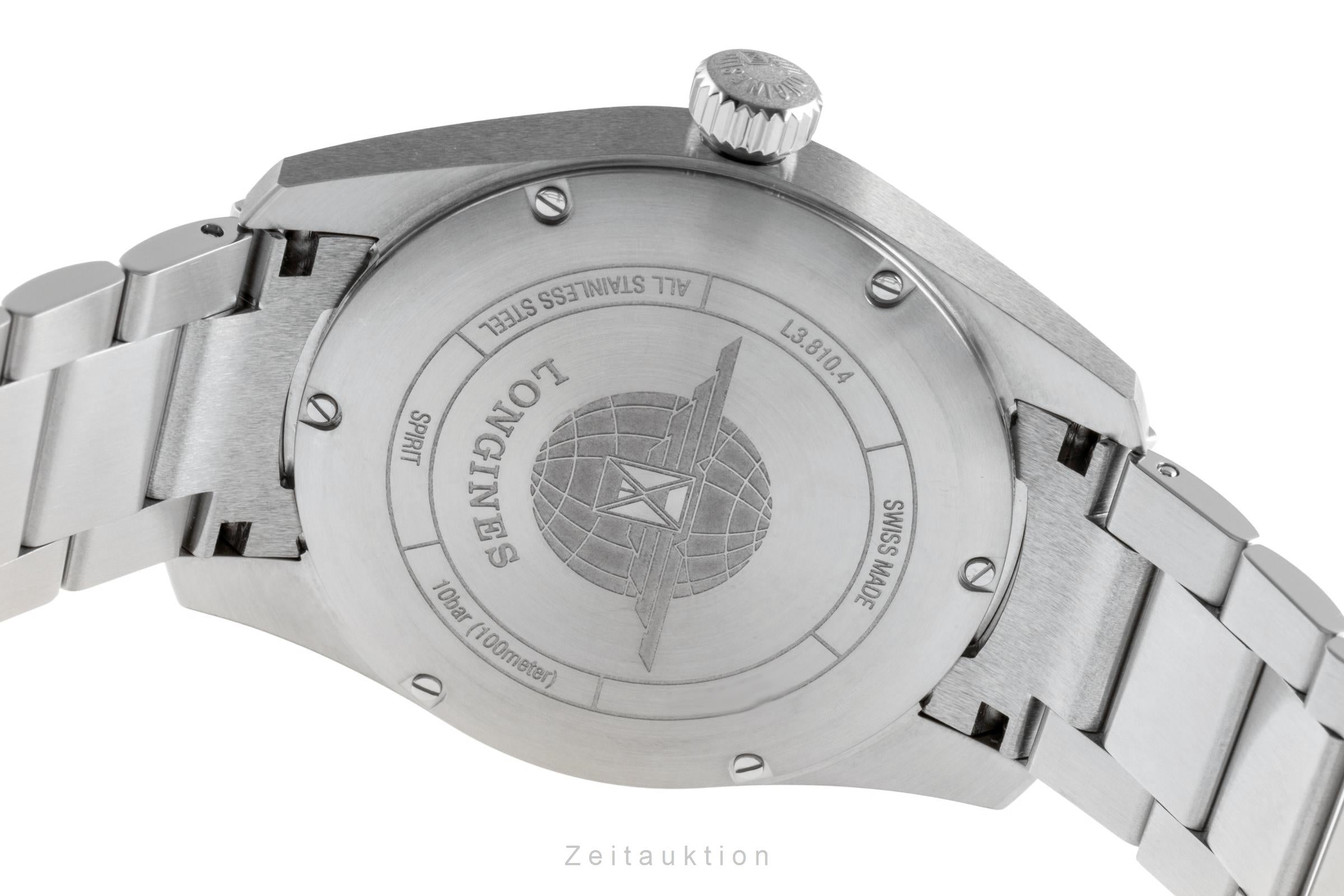 Longines Spirit Stahl Automatik Herrenuhr Ref. L3.810.4.73.9 Box & Papiere 2023 [2601740]
